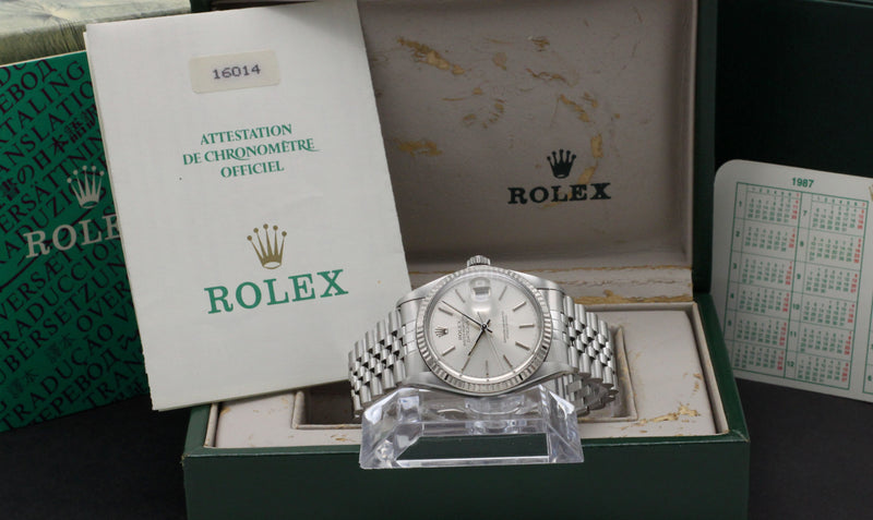 Rolex Datejust 16014 - 1987 - Rolex horloge - Rolex kopen - Rolex heren horloge - Trophies Watches