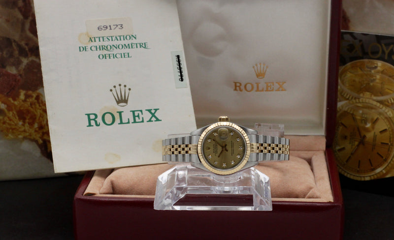 Rolex Lady-Datejust 69173G - 1988 - Rolex horloge - Rolex kopen - Rolex dames horloge - Trophies Watches