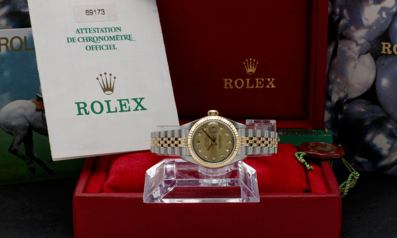 Rolex Lady-Datejust 69173G - 1999 - Rolex horloge - Rolex kopen - Rolex dames horloge - Trophies Watches