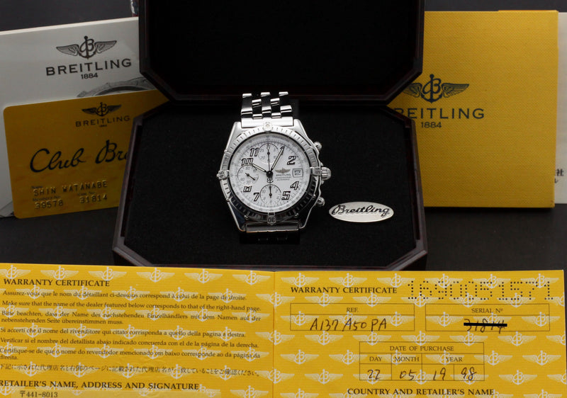 Breitling Chronomat A13050 - 1998 - Breitling horloge - Breitling kopen - Breitling heren horloge - Trophies Watches