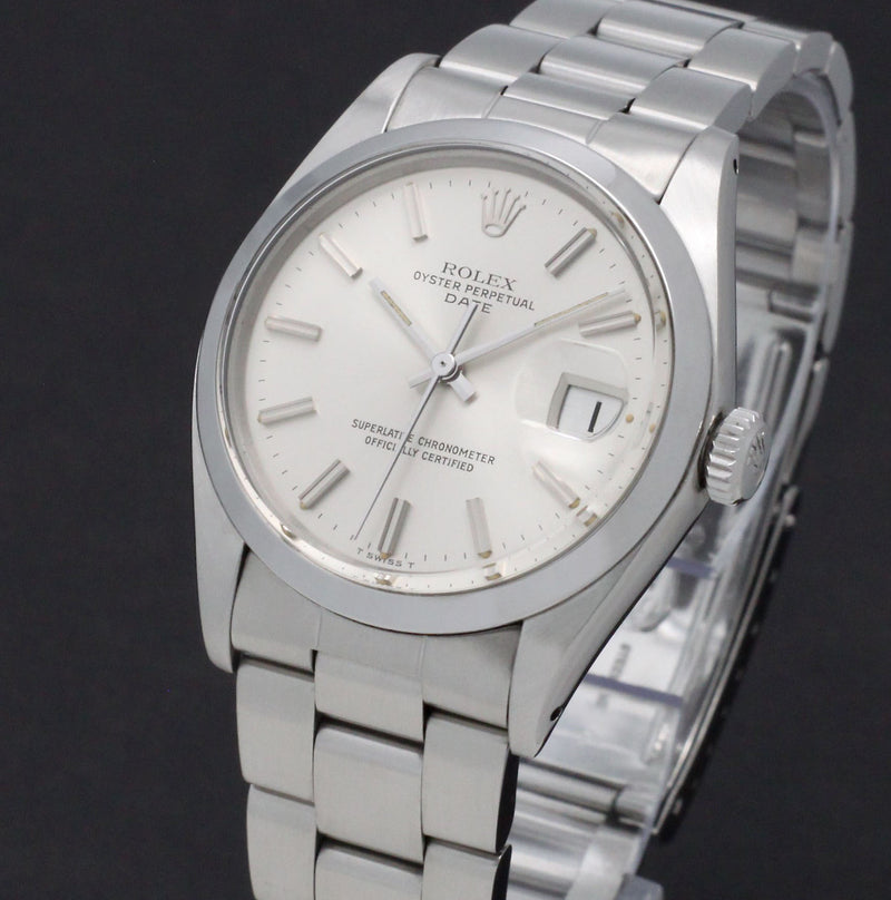 Rolex Oyster Perpetual Date 1500 - 1974 - Sigma Dial - Rolex horloge - Rolex kopen - Rolex heren horloge - Trophies Watches