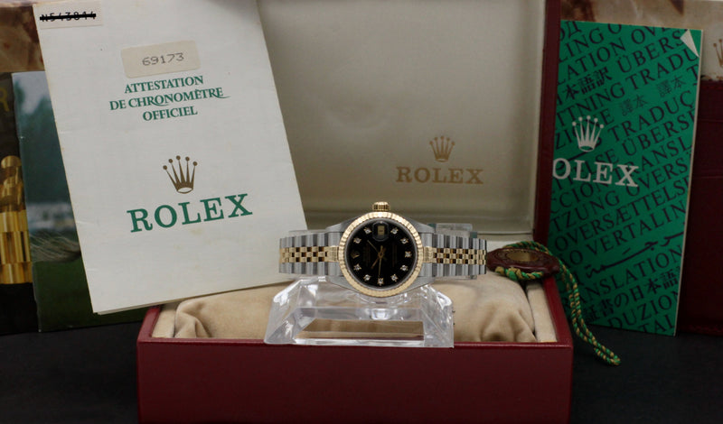 Rolex Lady-Datejust 69173G - 1991 - Rolex horloge - Rolex kopen - Rolex dames horloge - Trophies Watches