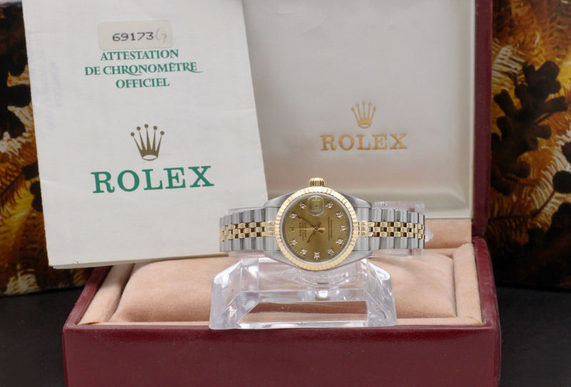 Rolex Lady-Datejust 69173G - 1999 - Rolex horloge - Rolex kopen - Rolex dames horloge - Trophies Watches