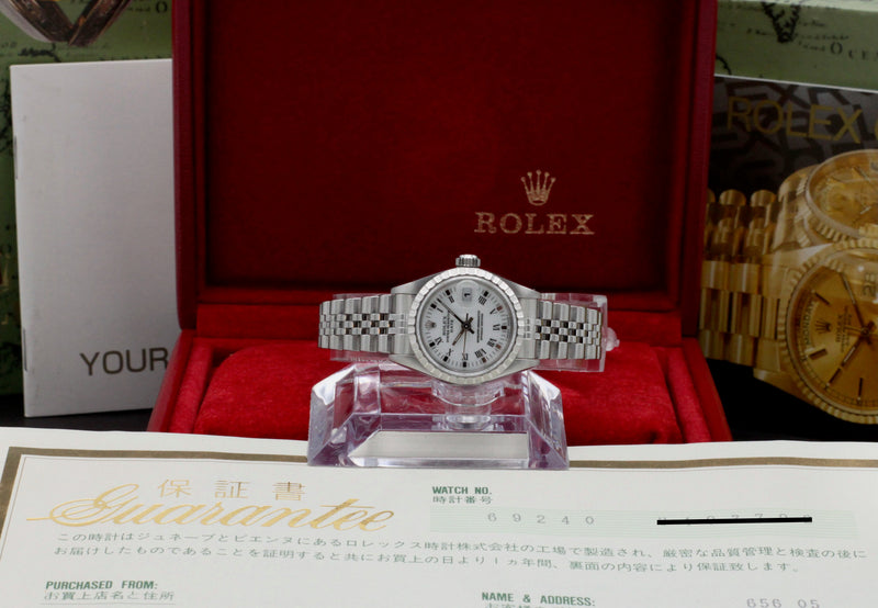 Rolex Oyster Perpetual Lady Date 69240 - 1996 - Rolex horloge - Rolex kopen - Rolex dames horloge - Trophies Watches