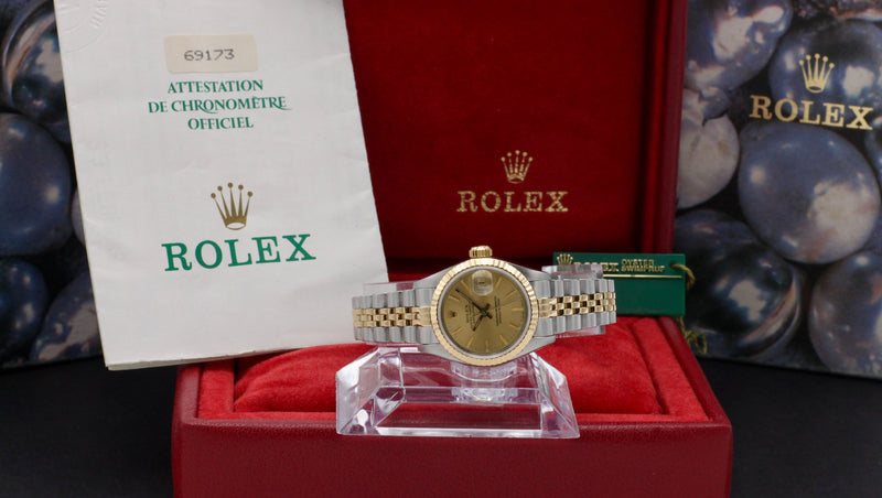 Rolex Lady-Datejust 69173 - 1988 - Rolex horloge - Rolex kopen - Rolex dames horloge - Trophies Watches