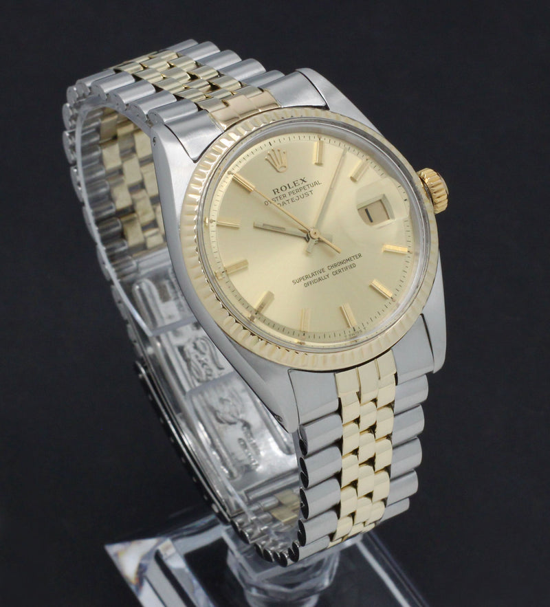 Rolex Datejust 1601 - 1966 - goud/staal - two/tone - Rolex horloge - Rolex kopen - Rolex heren horloge - Trophies Watches