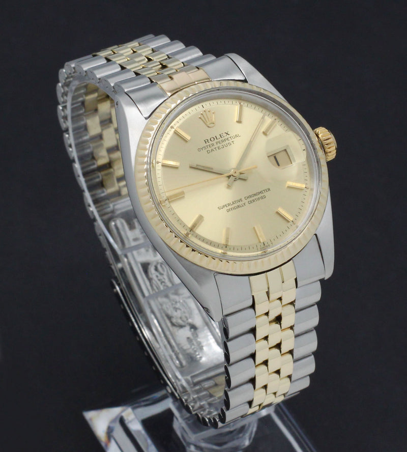 Rolex Datejust 1601 - 1966 - goud/staal - two/tone - Rolex horloge - Rolex kopen - Rolex heren horloge - Trophies Watches