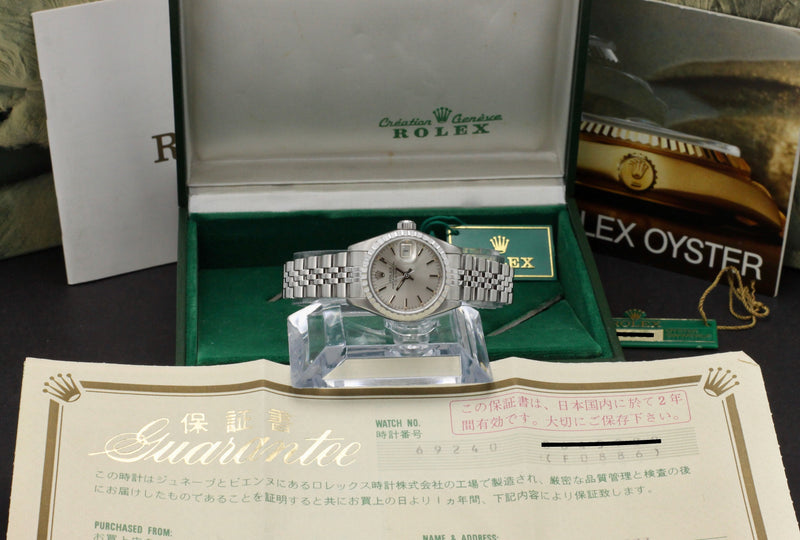 Rolex Oyster Perpetual Lady Date 69240 - 1985 - Rolex horloge - Rolex kopen - Rolex dames horloge - Trophies Watches