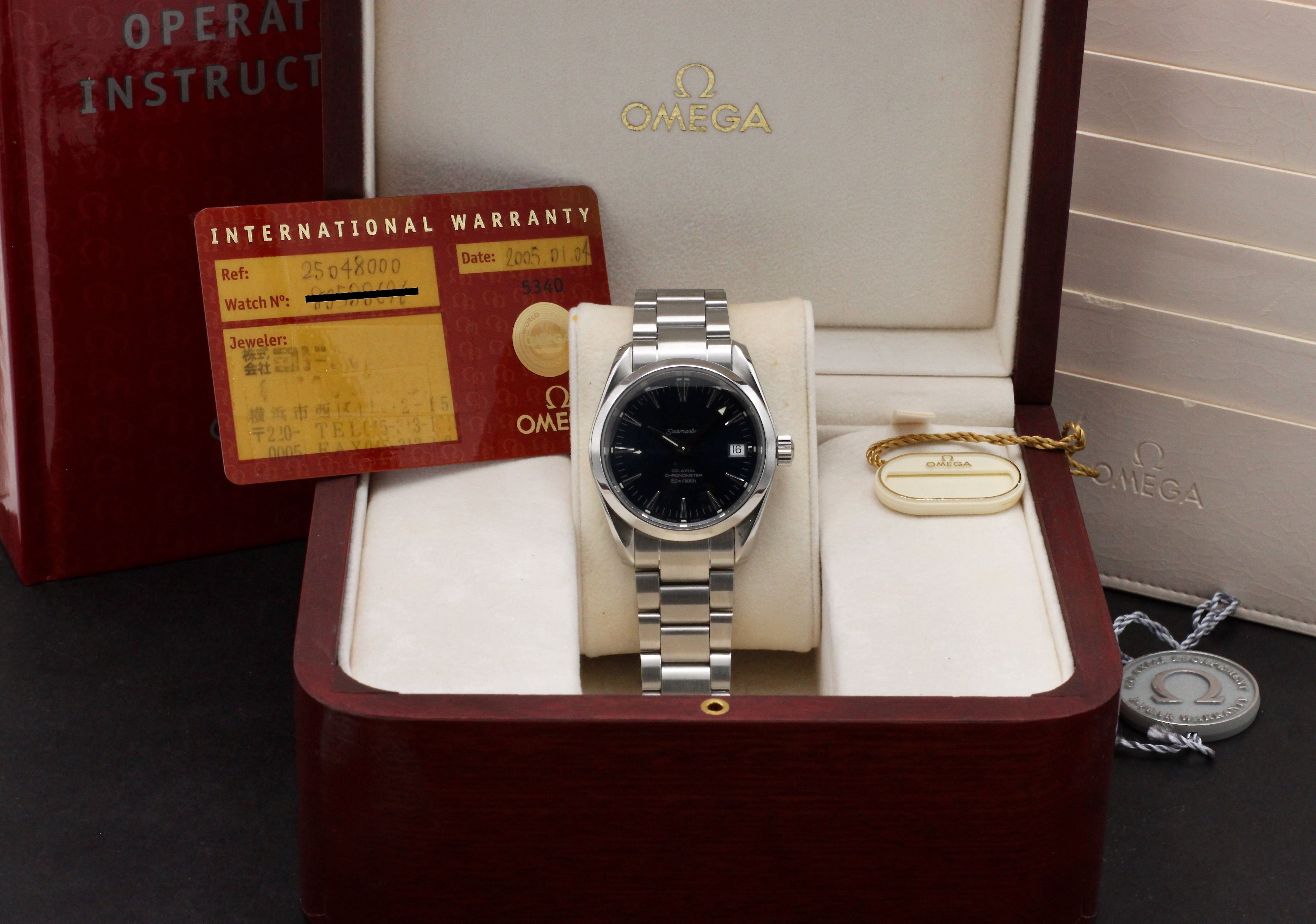 Omega Seamaster Aqua Terra Co-axial 2504.80.00 - 2005 - Omega horloge - Omega kopen - Omega heren horloge - Trophies Watches