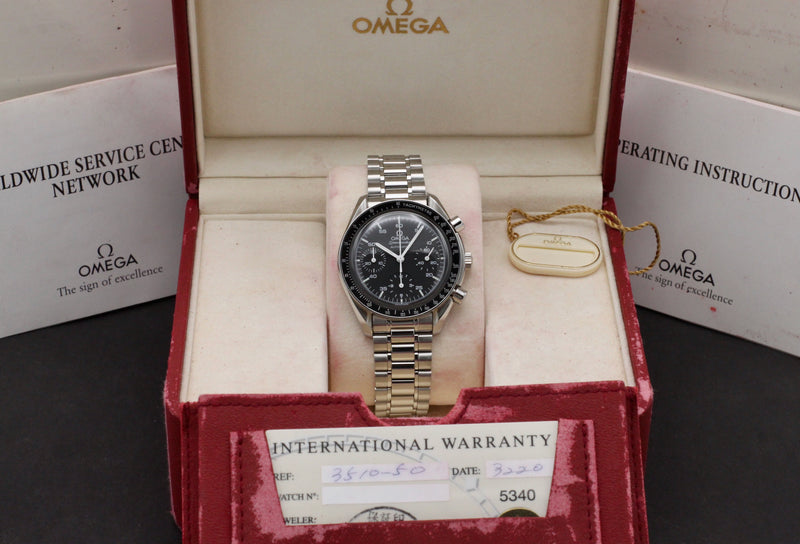 Omega Speedmaster Reduced 3510.50.00 - 2000 - Omega horloge - Omega kopen - Omega heren horloge - Trophies Watches