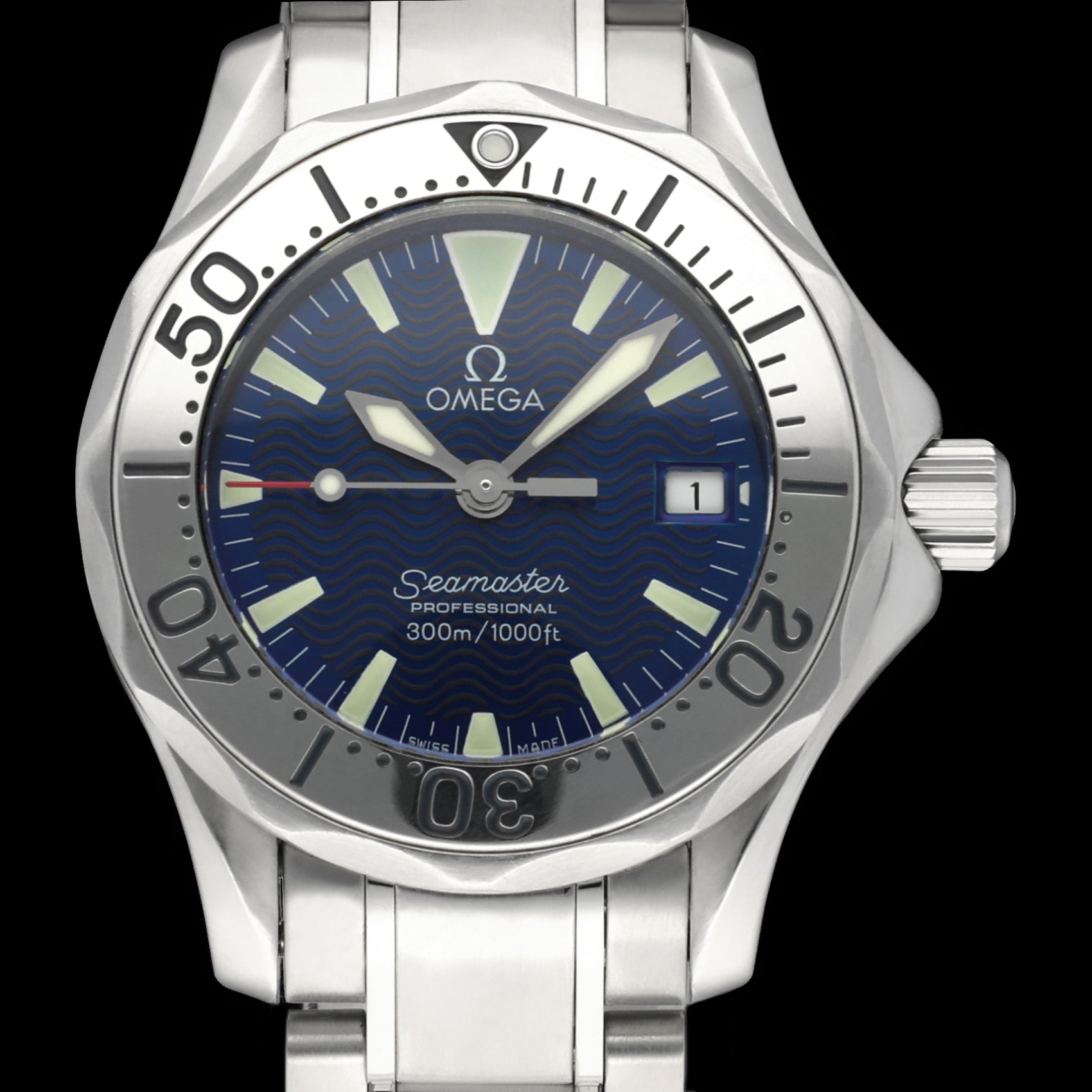 Omega Seamaster Diver 300 M 2285.80.00 - 1998 - Omega horloge - Omega kopen - Omega dames horloge - Trophies Watches