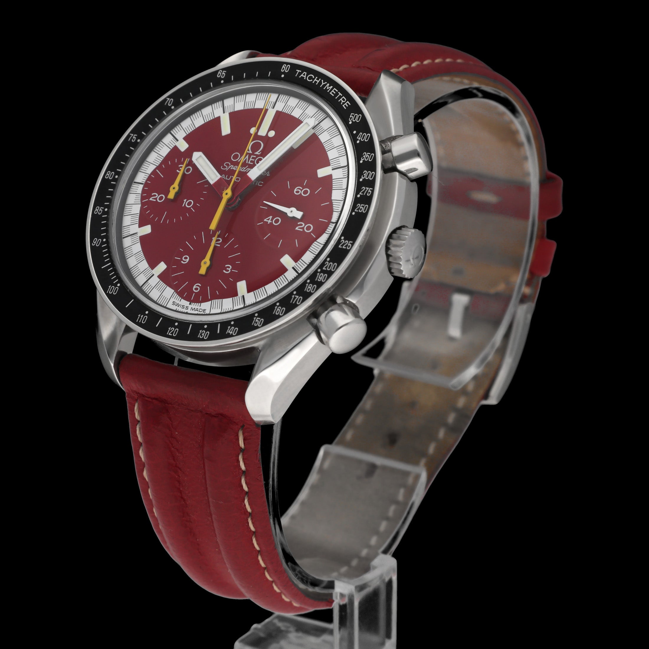 Omega Speedmaster Reduced Schumacher 3810.61.41 - 1998 - Omega horloge - Omega kopen - Omega heren horloge - Trophies Watches