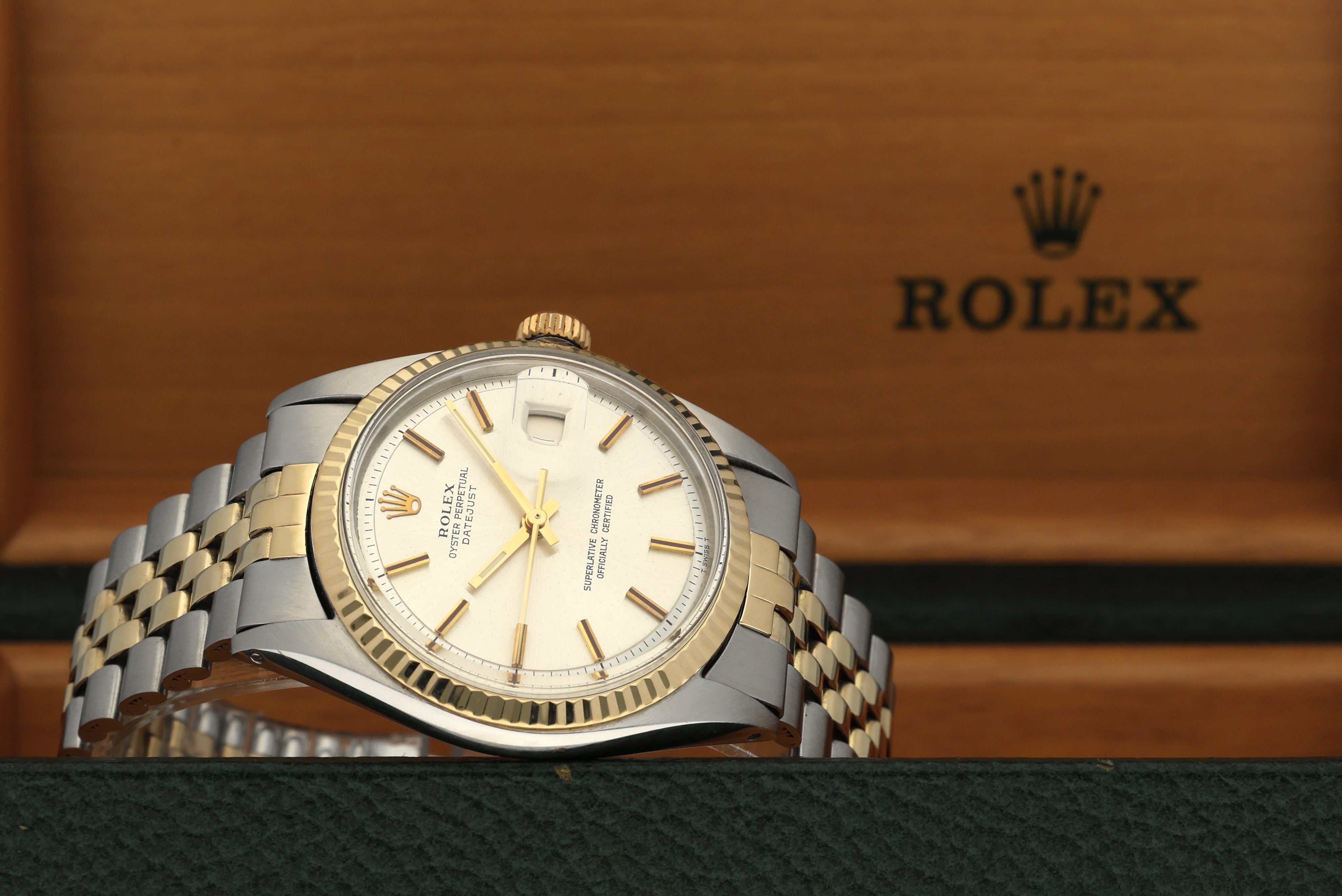 Rolex Datejust 1601 - 1969 - goud/staal - two/tone - Rolex horloge - Rolex kopen - Rolex heren horloge - Trophies Watches