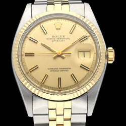 Rolex Datejust 1601 - 1973 - goud/staal - two/tone - Rolex horloge - Rolex kopen - Rolex heren horloge - Trophies Watches