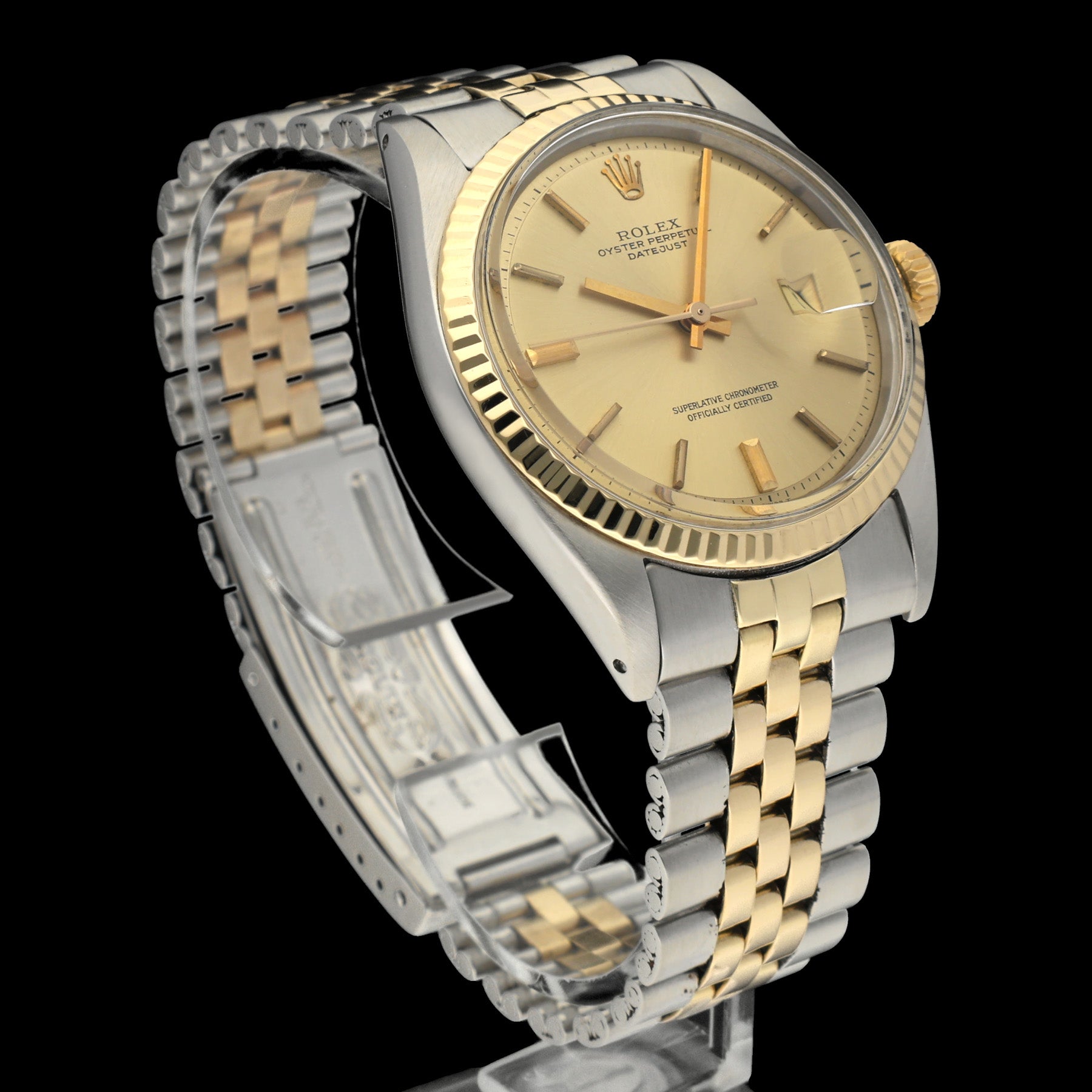 Rolex Datejust 1601 - 1971 - goud/staal - two/tone - Rolex horloge - Rolex kopen - Rolex heren horloge - Trophies Watches