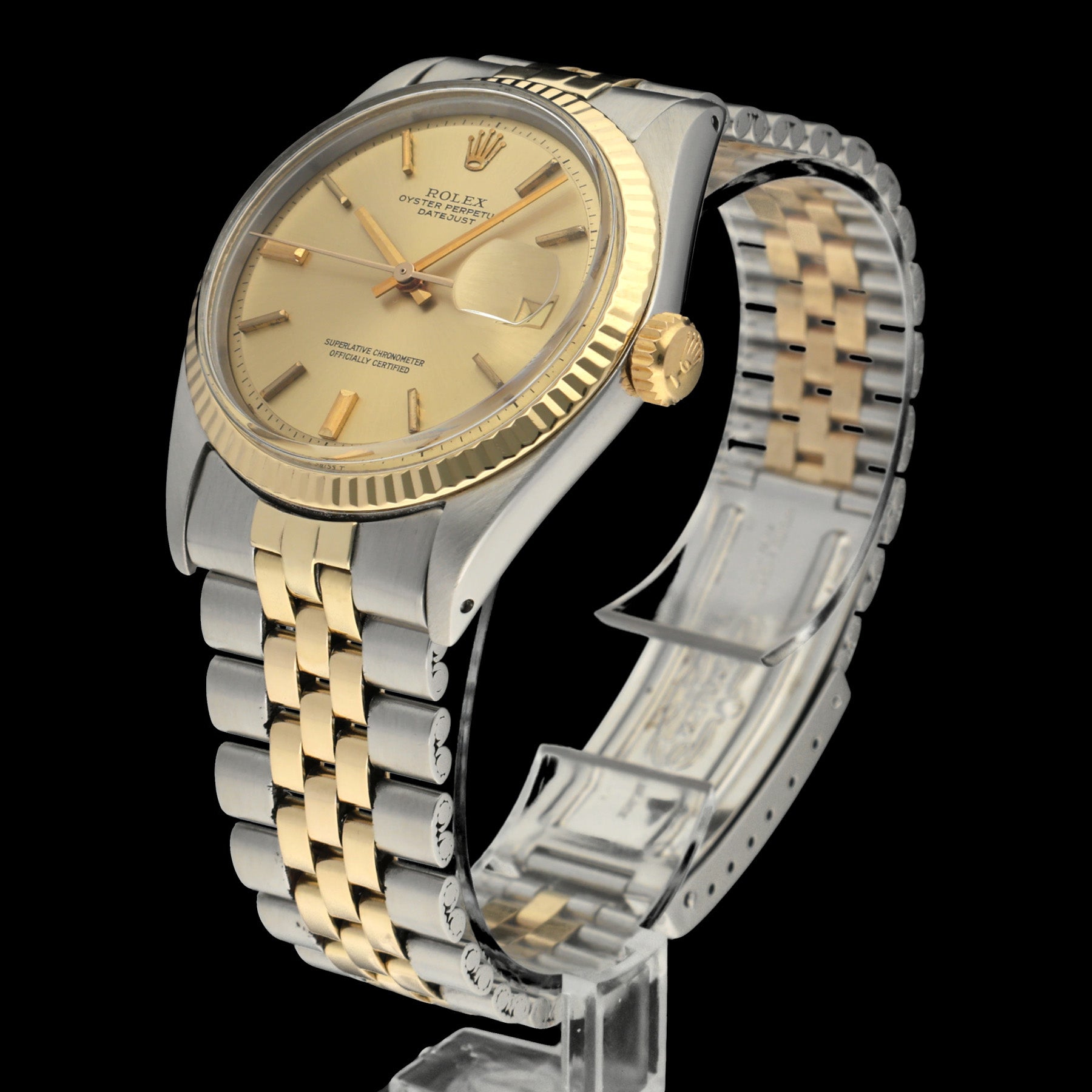 Rolex Datejust 1601 - 1971 - goud/staal - two/tone - Rolex horloge - Rolex kopen - Rolex heren horloge - Trophies Watches