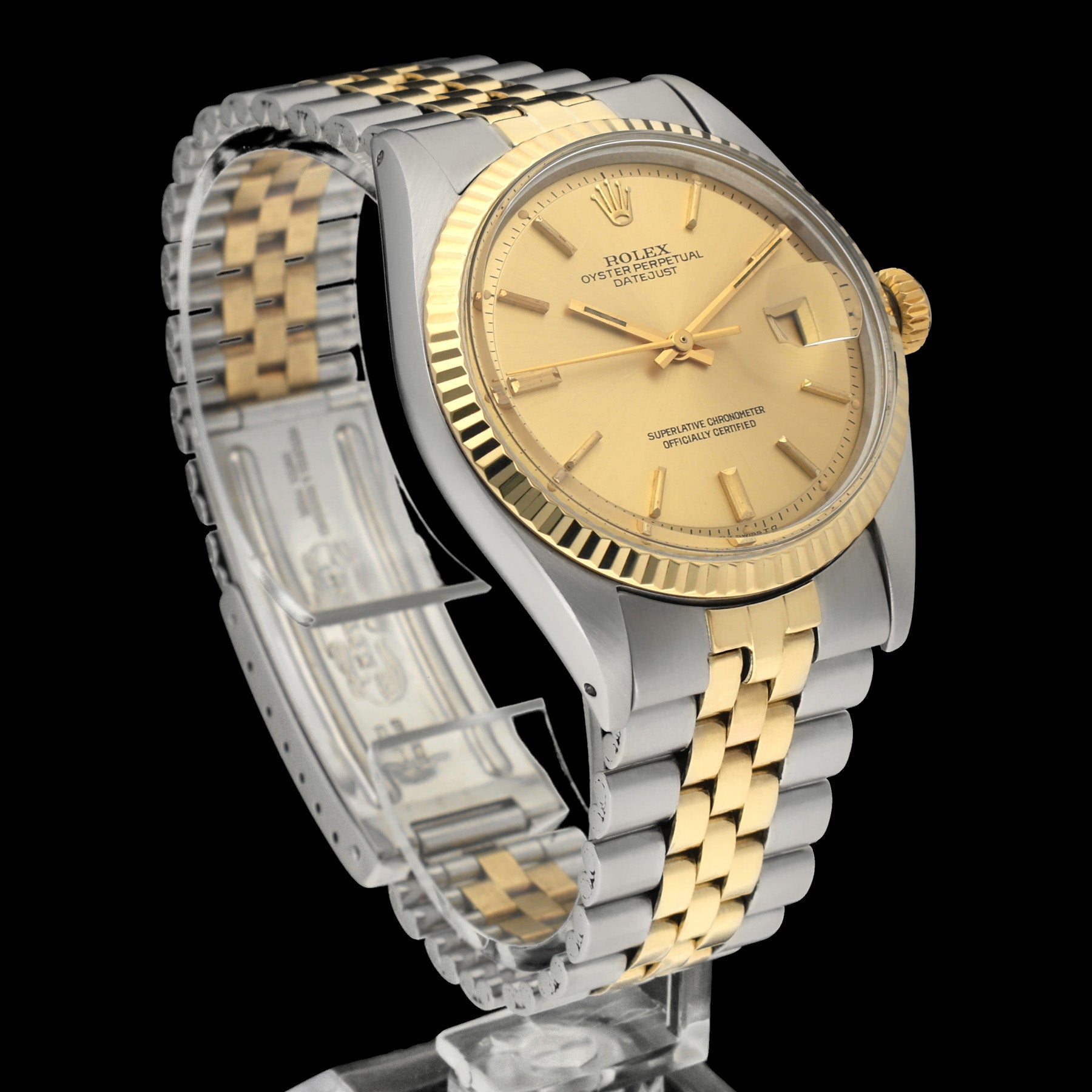 Rolex Datejust 1601 - 1974 - goud/staal - two/tone - Rolex horloge - Rolex kopen - Rolex heren horloge - Trophies Watches