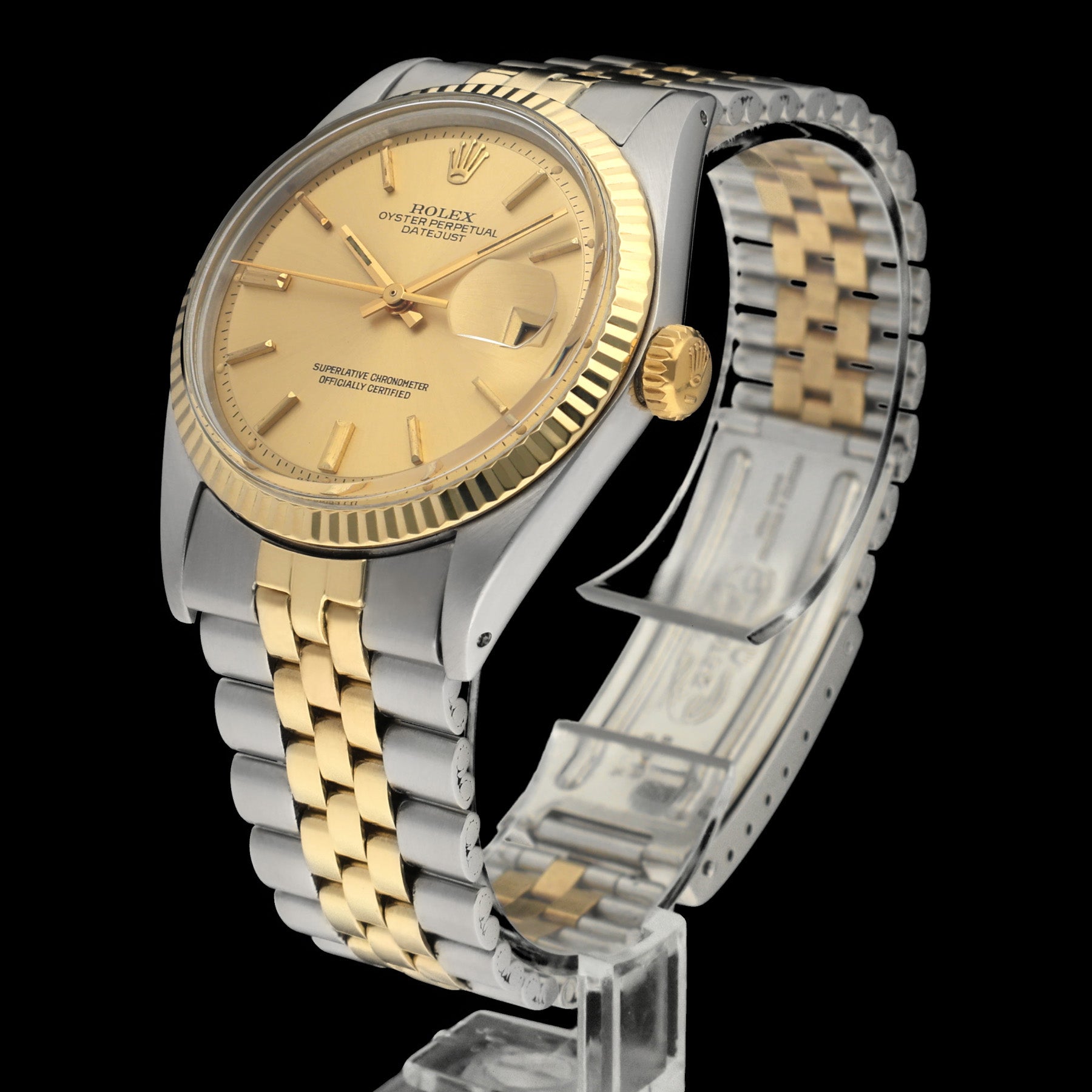 Rolex Datejust 1601 - 1974 - goud/staal - two/tone - Rolex horloge - Rolex kopen - Rolex heren horloge - Trophies Watches