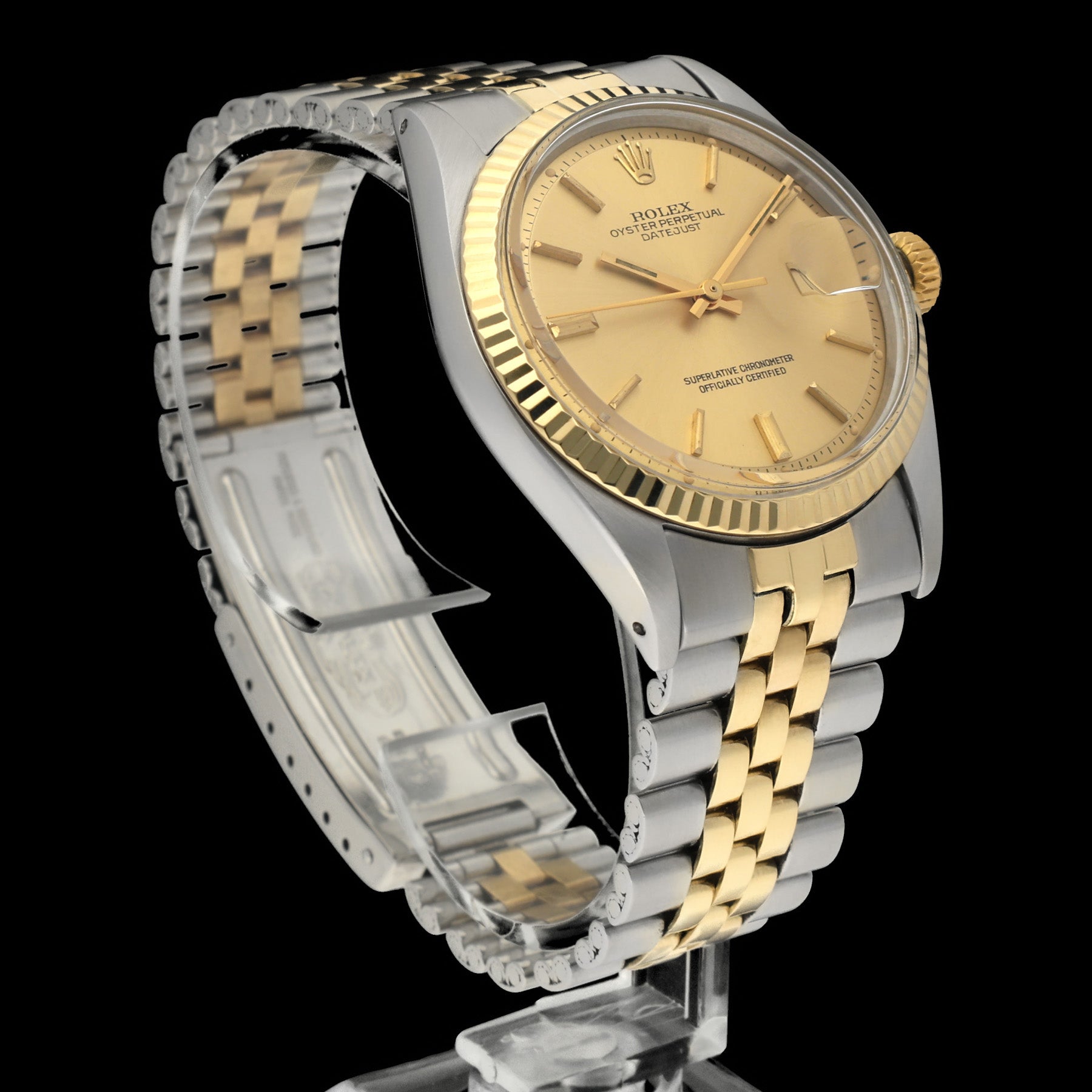 Rolex Datejust 1601 - 1974 - goud/staal - two/tone - Rolex horloge - Rolex kopen - Rolex heren horloge - Trophies Watches