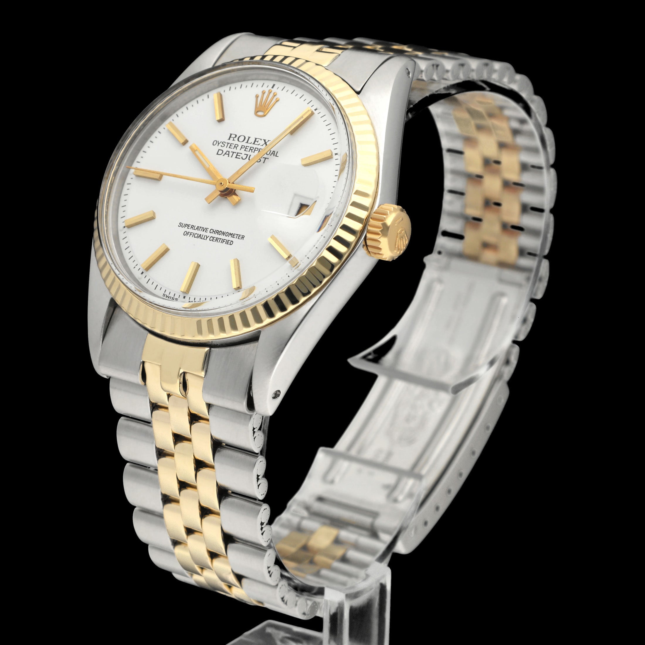 Rolex Datejust 1601 - 1973 - goud/staal - two/tone - Rolex horloge - Rolex kopen - Rolex heren horloge - Trophies Watches