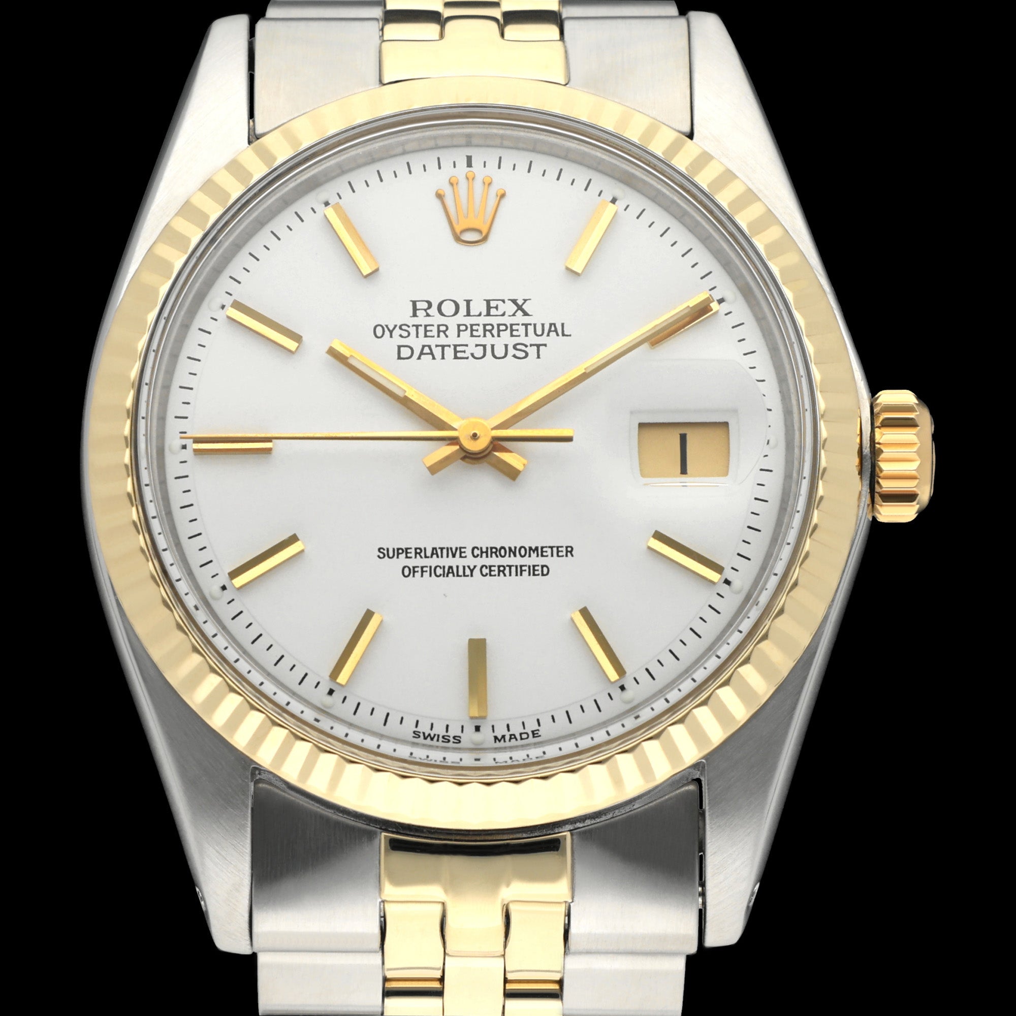 Rolex Datejust 1601 - 1973 - goud/staal - two/tone - Rolex horloge - Rolex kopen - Rolex heren horloge - Trophies Watches