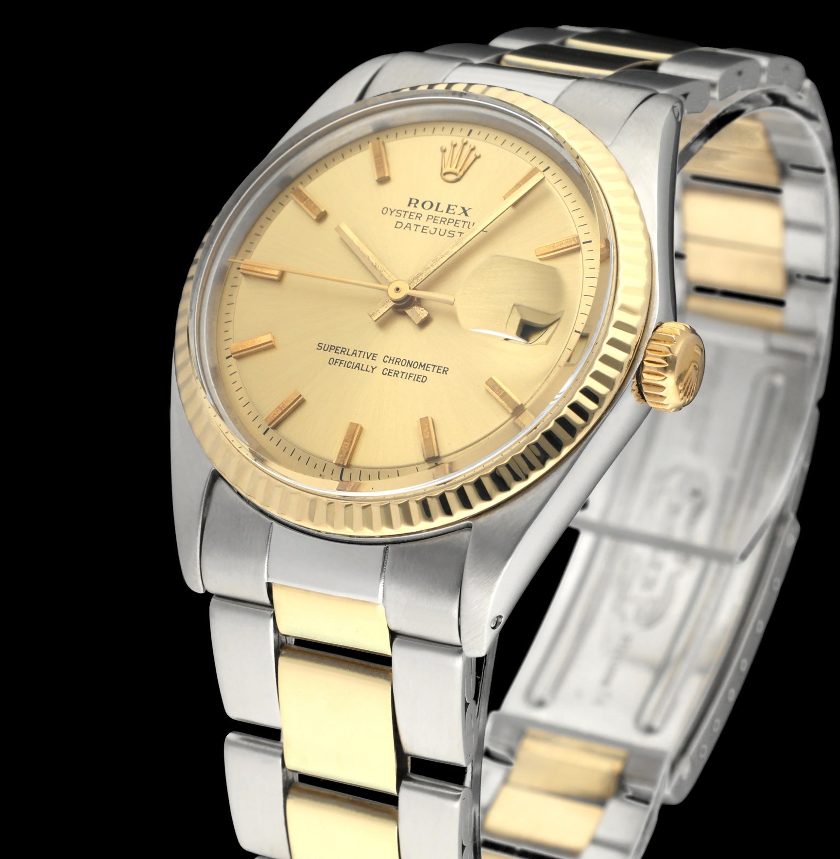 Rolex Datejust 1601 - 1972 - goud/staal - two/tone - Rolex horloge - Rolex kopen - Rolex heren horloge - Trophies Watches