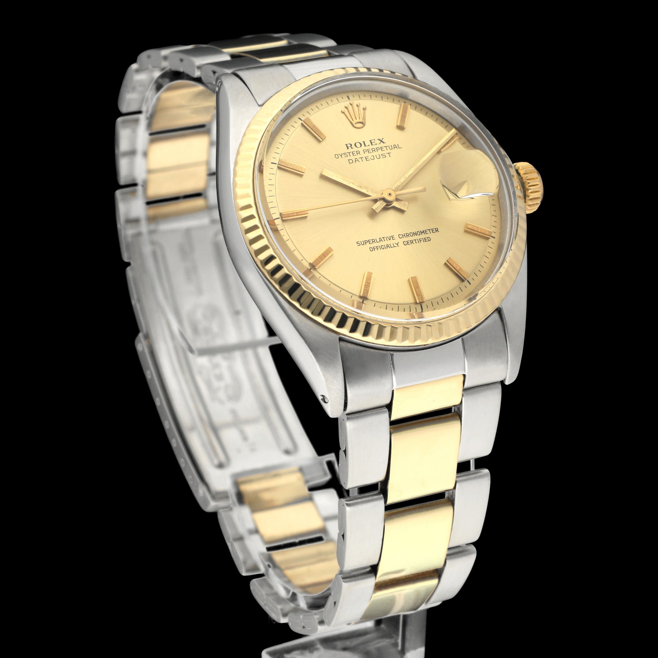 Rolex Datejust 1601 - 1972 - goud/staal - two/tone - Rolex horloge - Rolex kopen - Rolex heren horloge - Trophies Watches