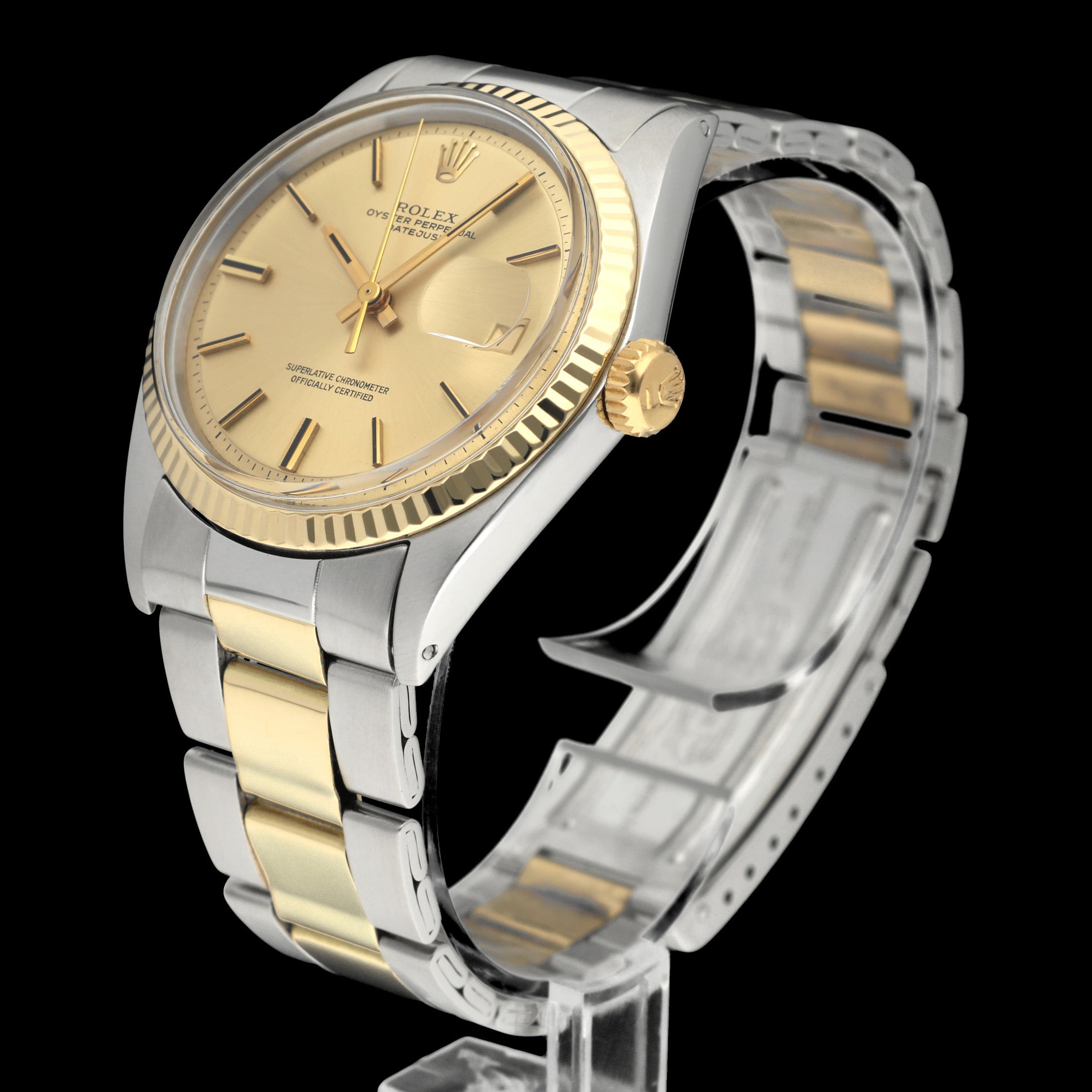 Rolex Datejust 1601 - 1971 - goud/staal - two/tone - Rolex horloge - Rolex kopen - Rolex heren horloge - Trophies Watches
