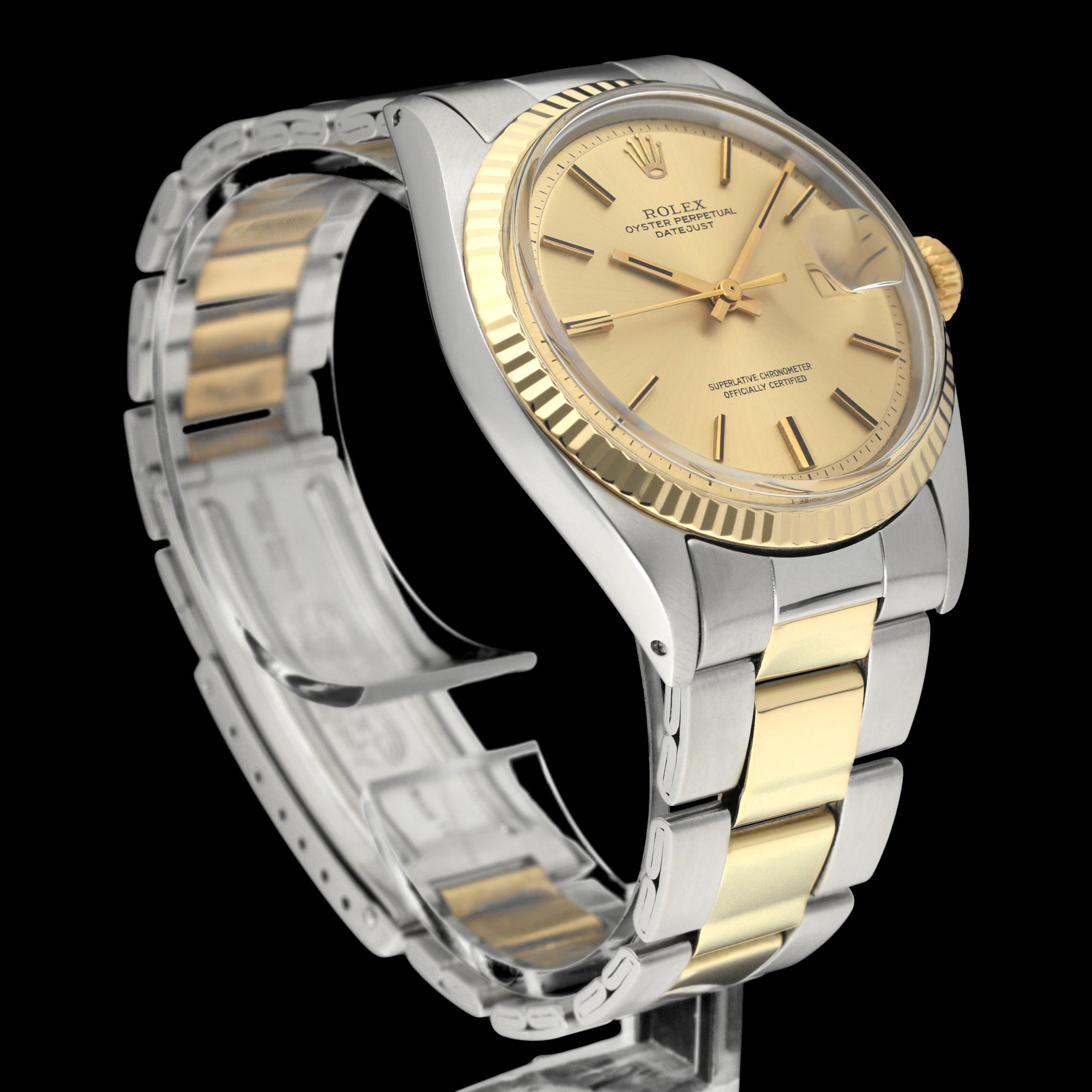 Rolex Datejust 1601 - 1971 - goud/staal - two/tone - Rolex horloge - Rolex kopen - Rolex heren horloge - Trophies Watches