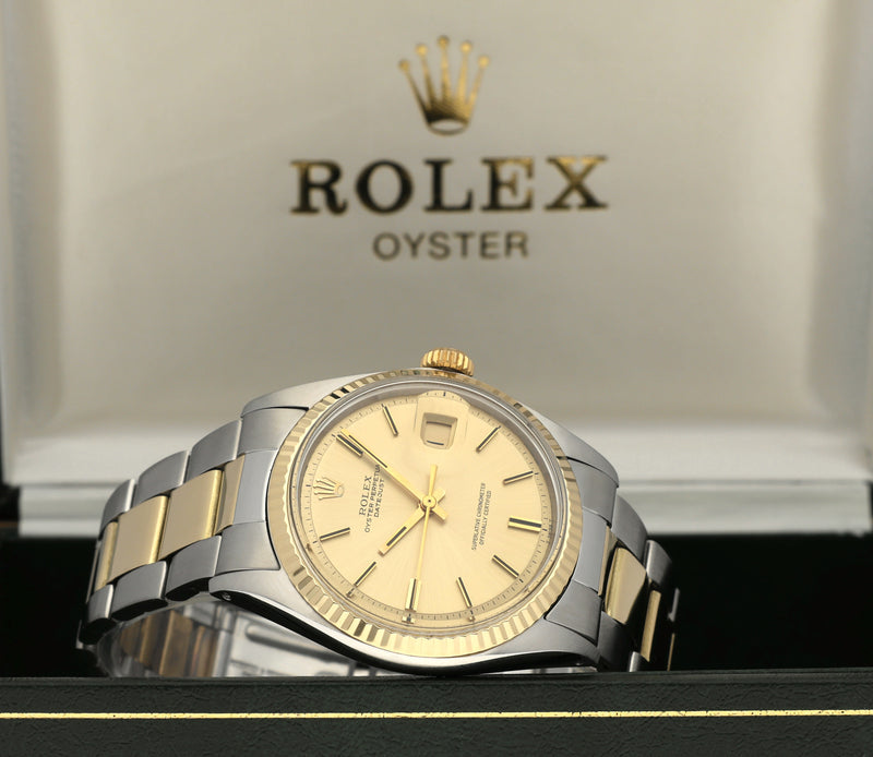 Rolex Datejust 1601 - 1971 - goud/staal - two/tone - Rolex horloge - Rolex kopen - Rolex heren horloge - Trophies Watches