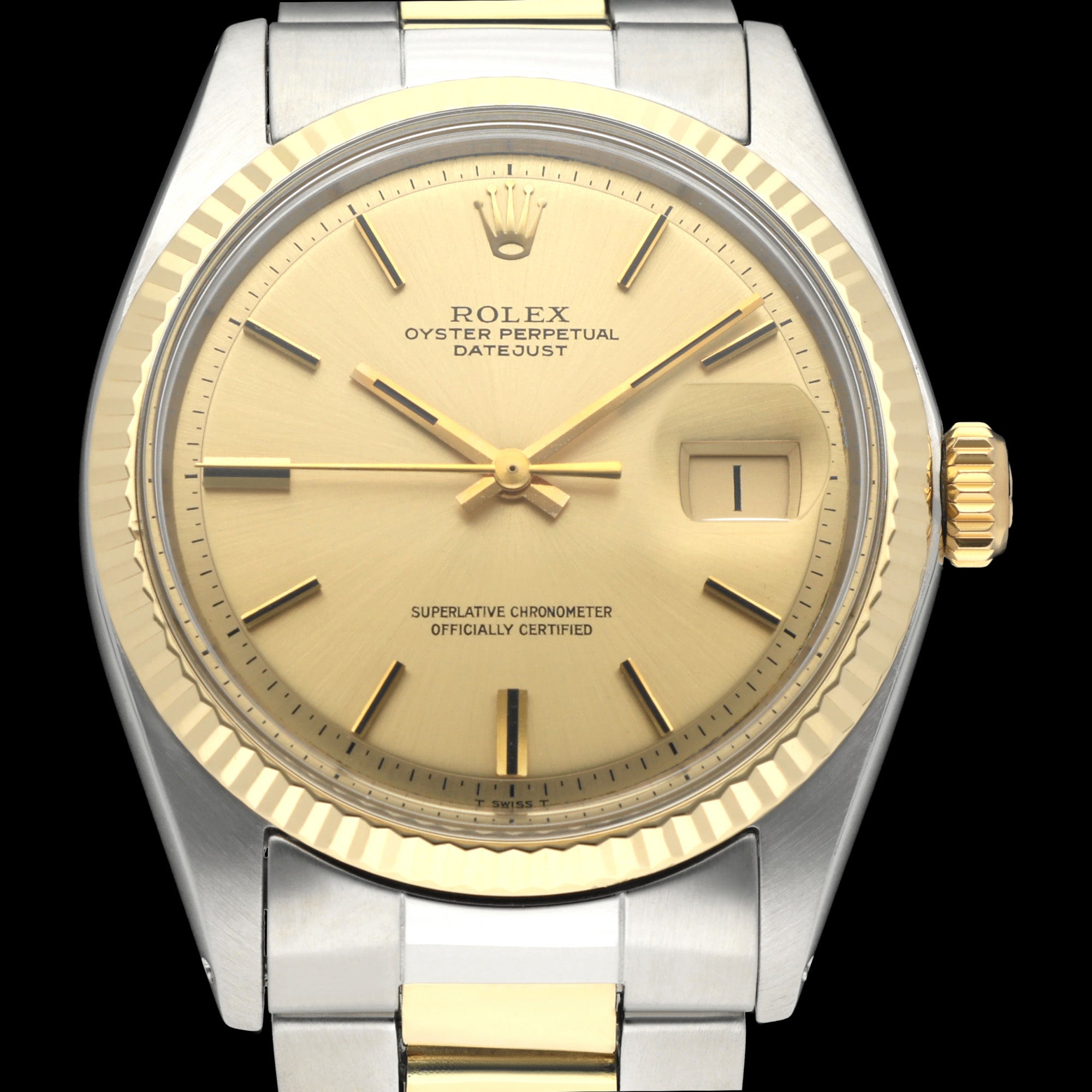Rolex Datejust 1601 - 1971 - goud/staal - two/tone - Rolex horloge - Rolex kopen - Rolex heren horloge - Trophies Watches