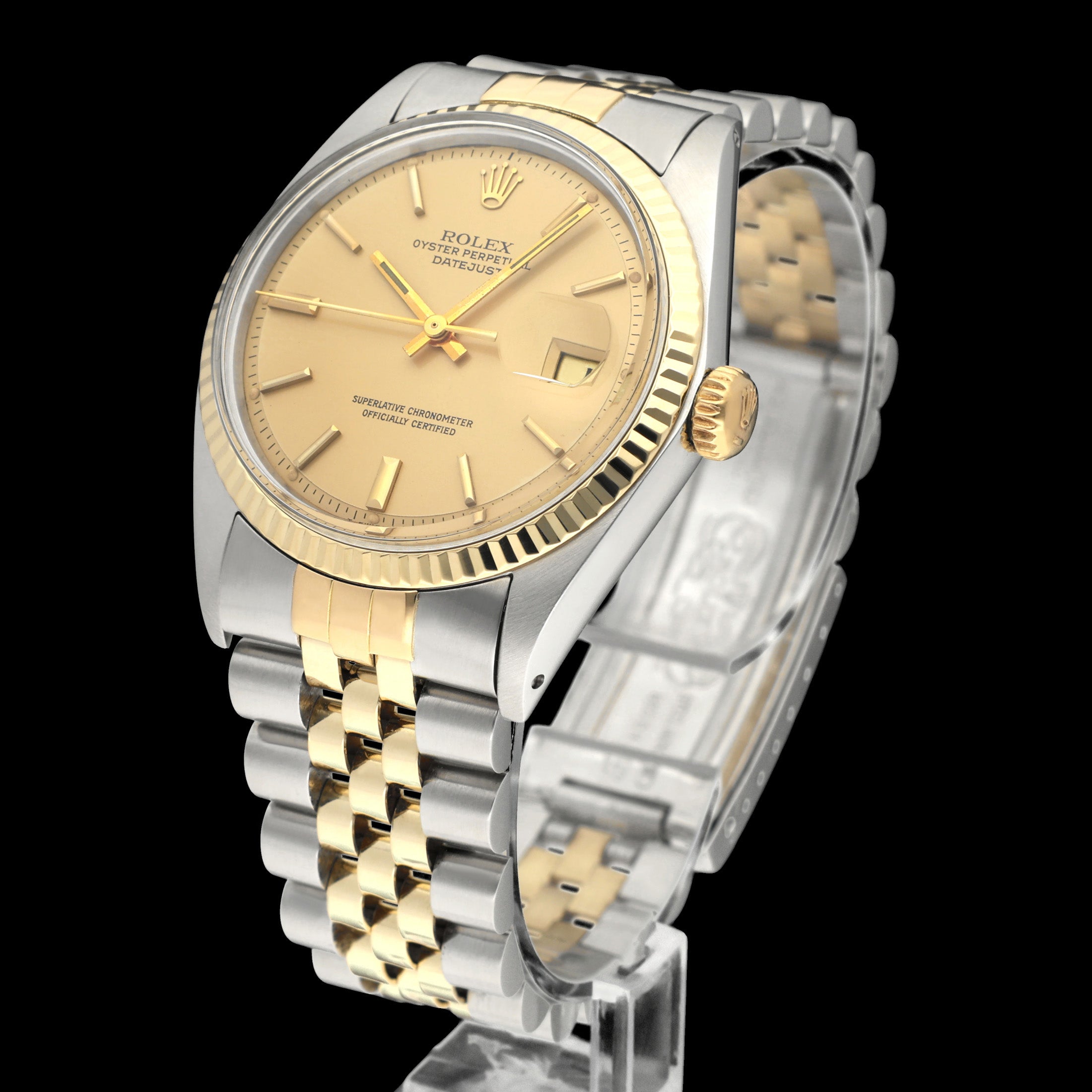 Rolex Datejust 1601 - 1978 - goud/staal - two/tone - Rolex horloge - Rolex kopen - Rolex heren horloge - Trophies Watches