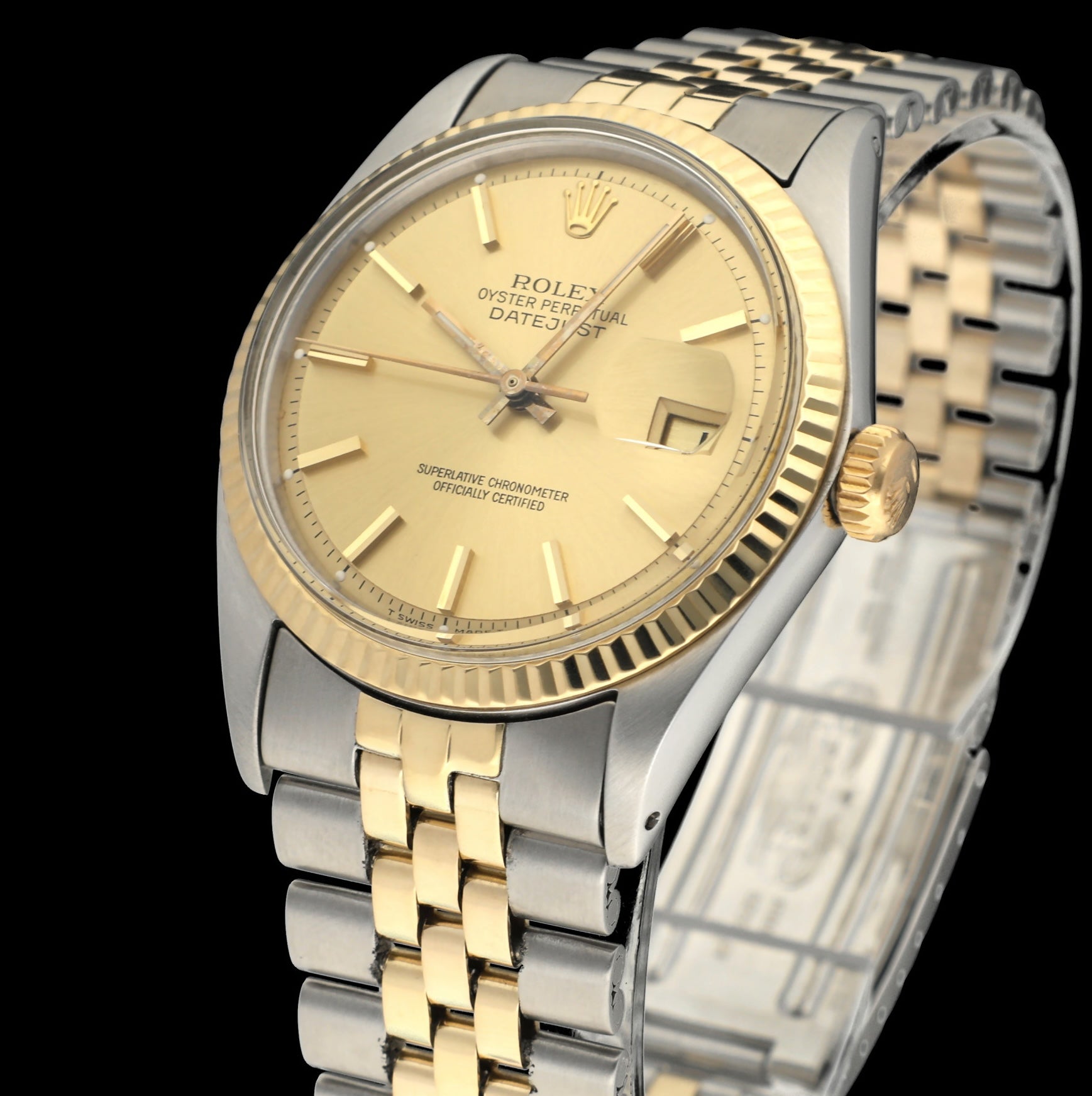Rolex Datejust 1601 - 1968 - goud/staal - two/tone - Rolex horloge - Rolex kopen - Rolex heren horloge - Trophies Watches