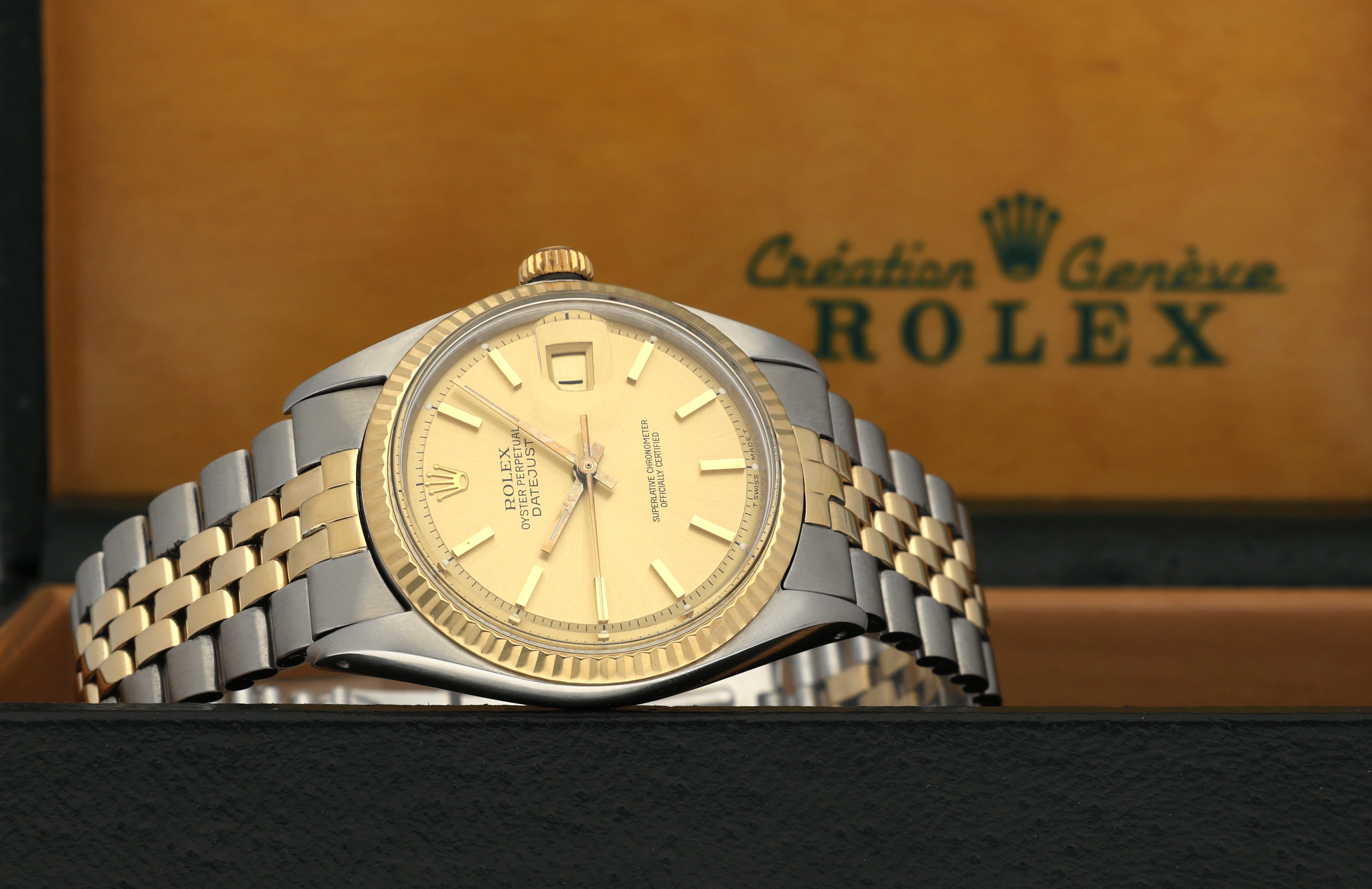 Rolex Datejust 1601 - 1968 - goud/staal - two/tone - Rolex horloge - Rolex kopen - Rolex heren horloge - Trophies Watches