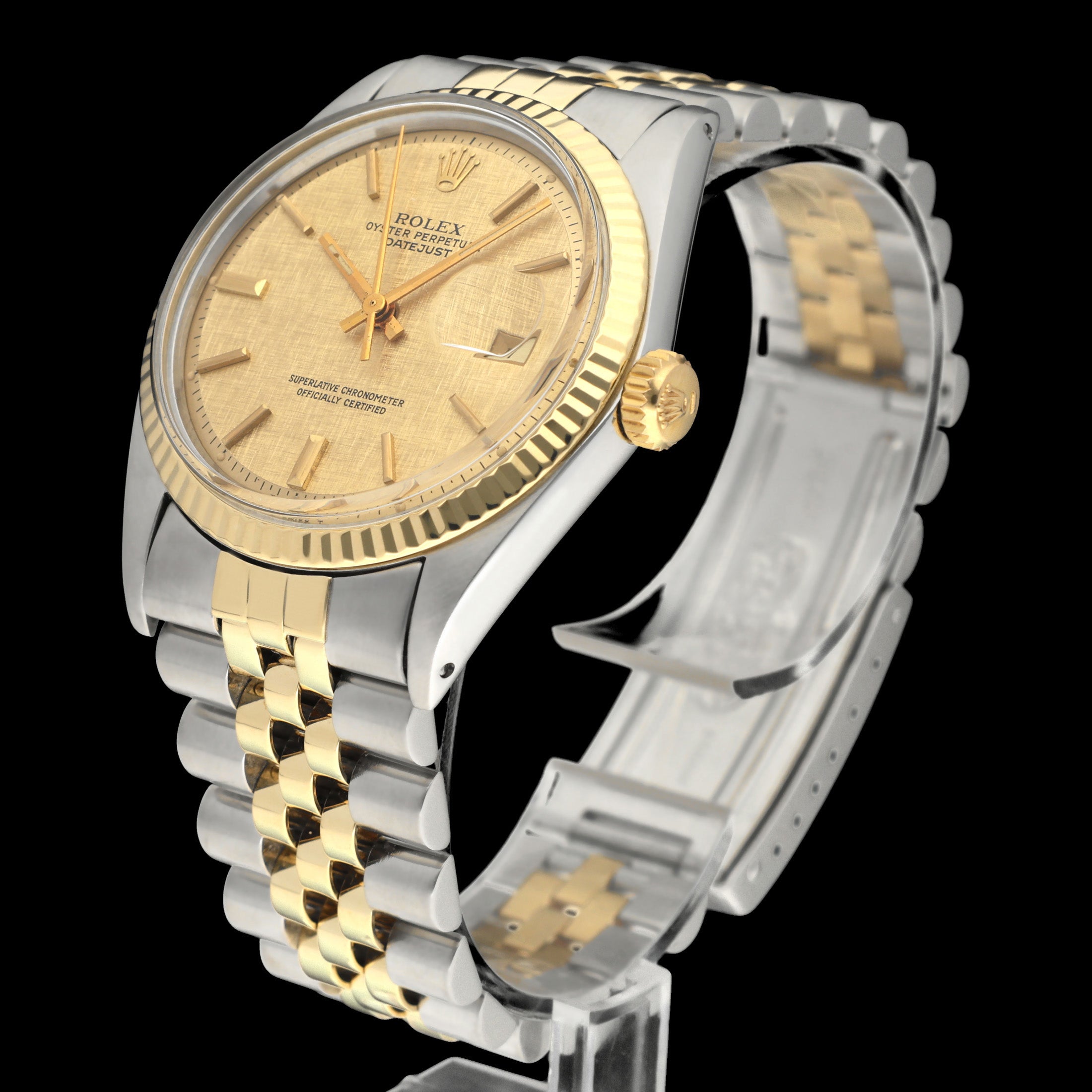Rolex Datejust 1601 - 1975 - goud/staal - two/tone - Rolex horloge - Rolex kopen - Rolex heren horloge - Trophies Watches