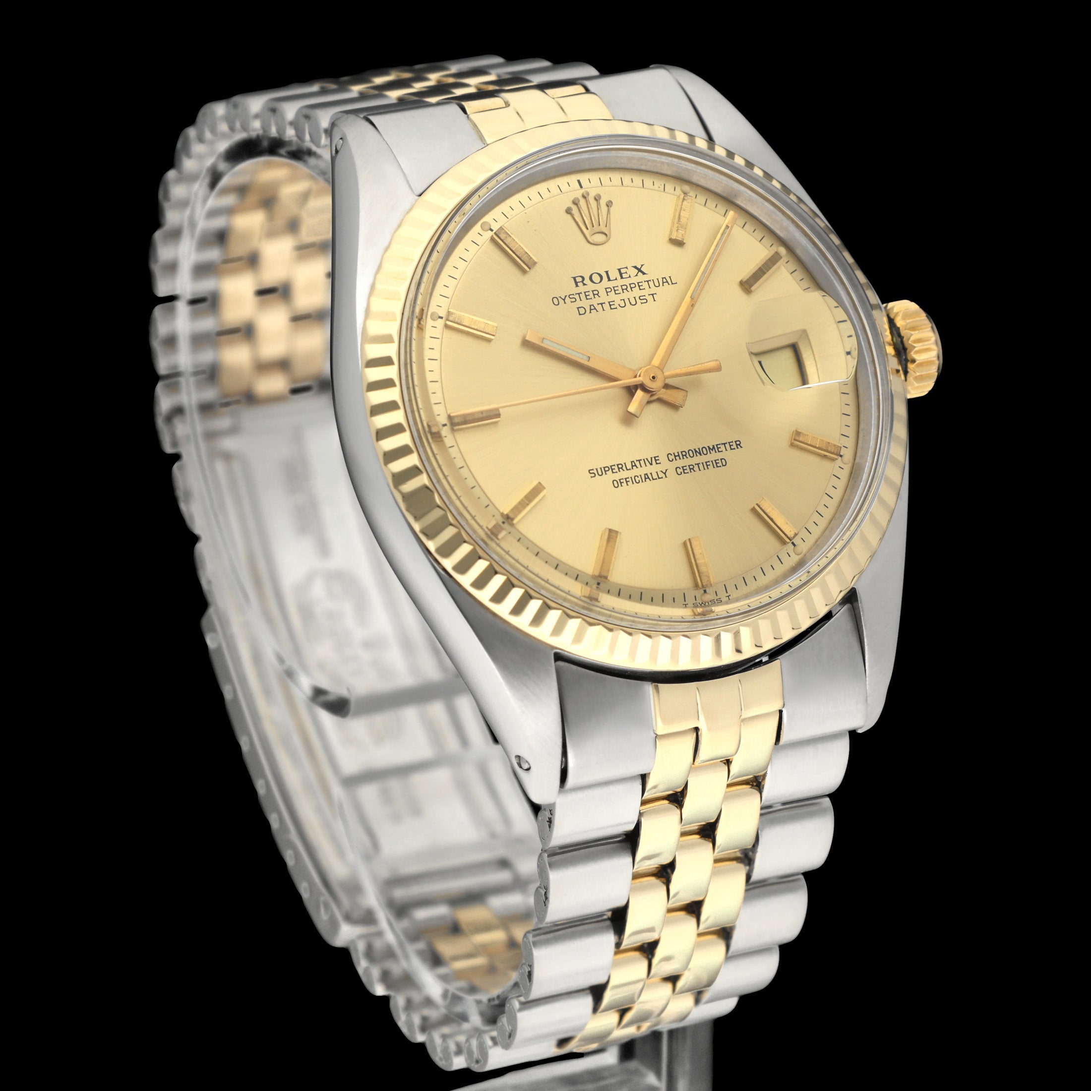Rolex Datejust 1601 - 1972 - goud/staal - two/tone - Rolex horloge - Rolex kopen - Rolex heren horloge - Trophies Watches