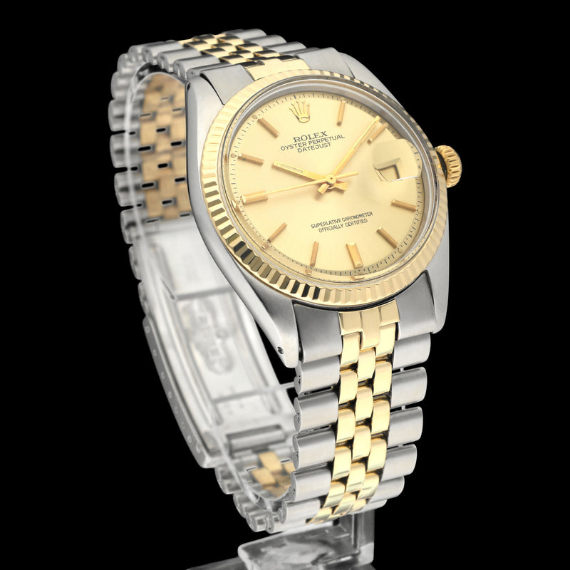 Rolex Datejust 1601 - 1975- goud/staal - two/tone - Rolex horloge - Rolex kopen - Rolex heren horloge - Trophies Watches