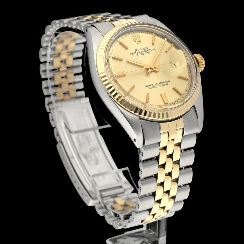 Rolex Datejust 1601 - 1975- goud/staal - two/tone - Rolex horloge - Rolex kopen - Rolex heren horloge - Trophies Watches