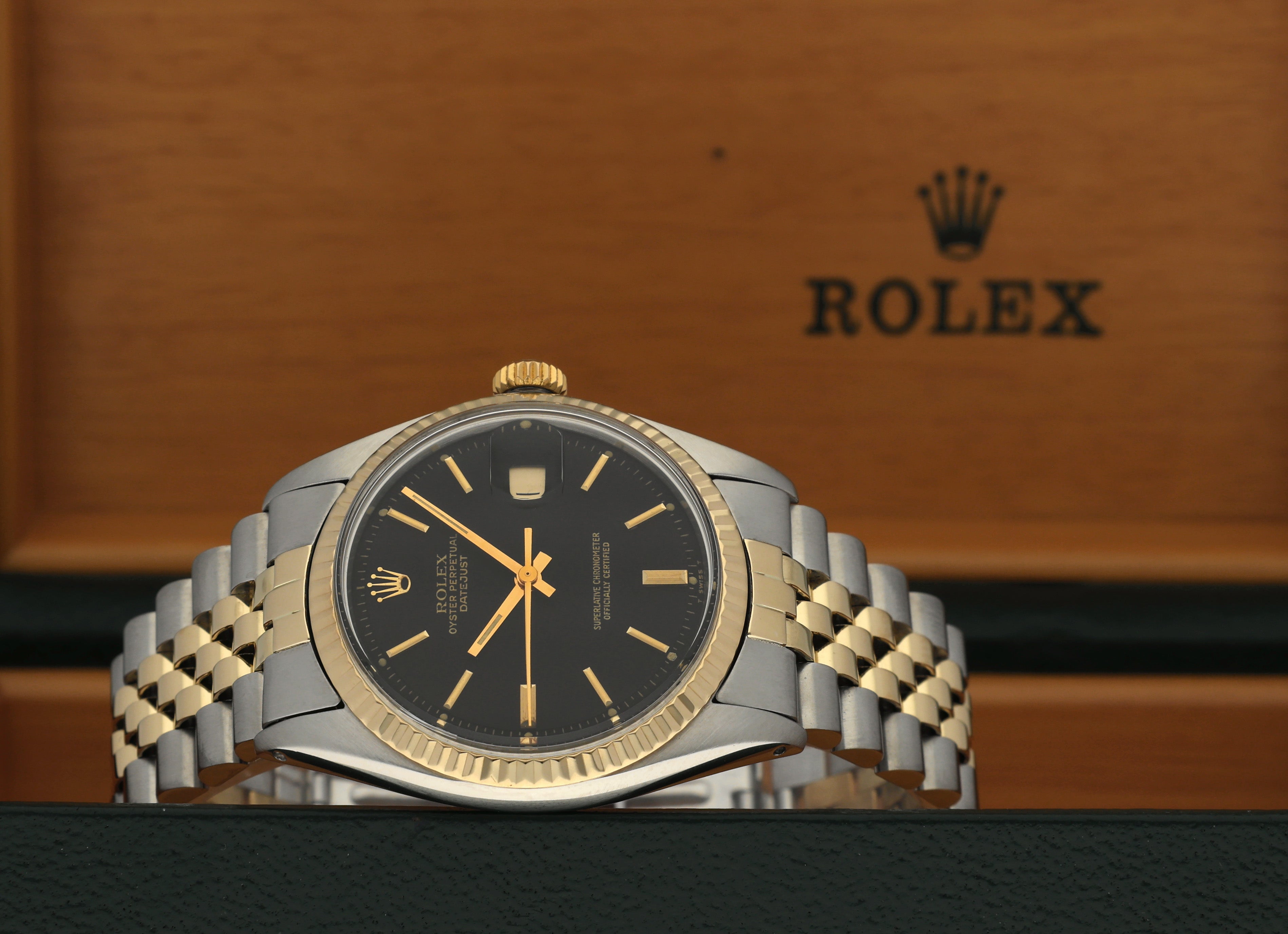 Rolex Datejust 1601 - 1975 - goud/staal - two/tone - Rolex horloge - Rolex kopen - Rolex heren horloge - Trophies Watches