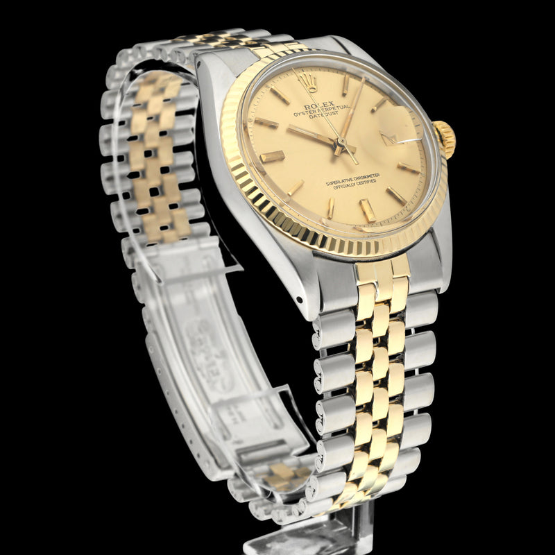 Rolex Datejust 1601 - 1974 - goud/staal - two/tone - Rolex horloge - Rolex kopen - Rolex heren horloge - Trophies Watches