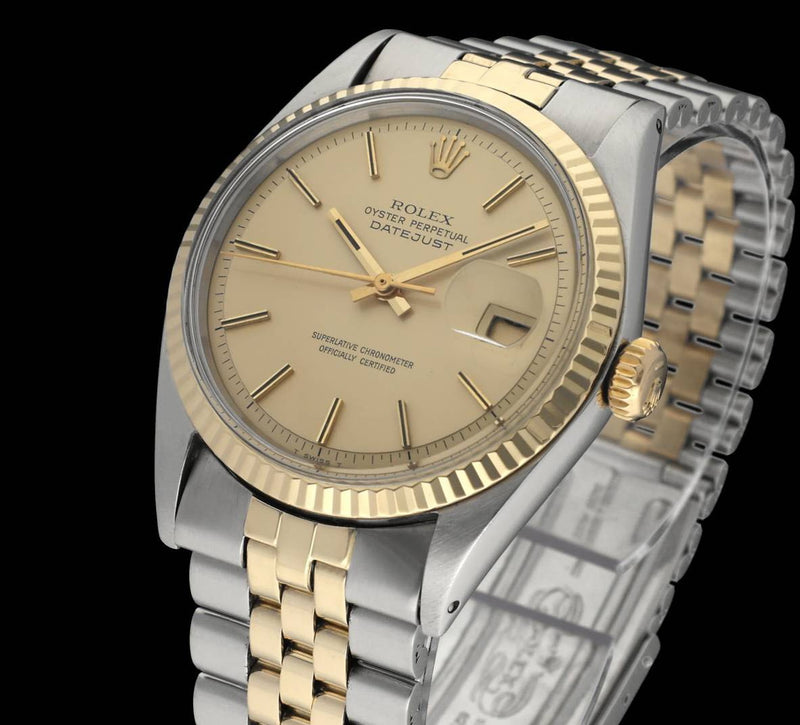 Rolex Datejust 1601 - 1970 - goud/staal - two/tone - Rolex horloge - Rolex kopen - Rolex heren horloge - Trophies Watches