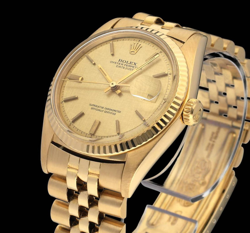 Rolex Datejust 1601 - 1973 - geelgoud- two/tone - Rolex horloge - Rolex kopen - Rolex heren horloge - Trophies Watches