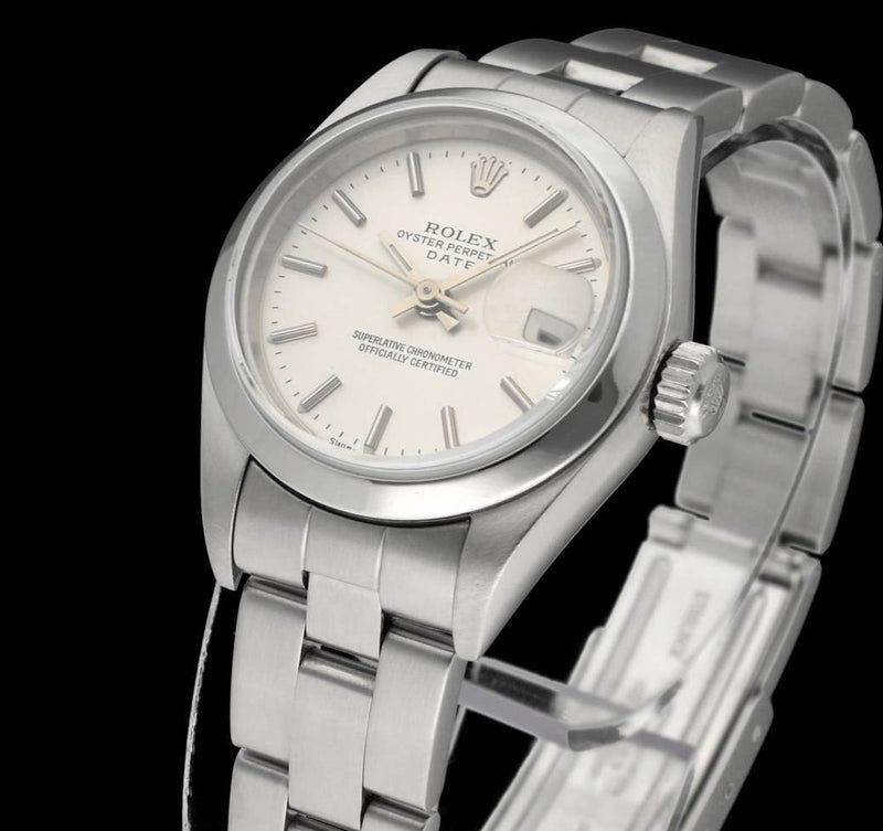 Rolex Oyster Perpetual Lady Date 79160 - 2005 - Rolex horloge - Rolex kopen - Rolex dames horloge - Trophies Watches