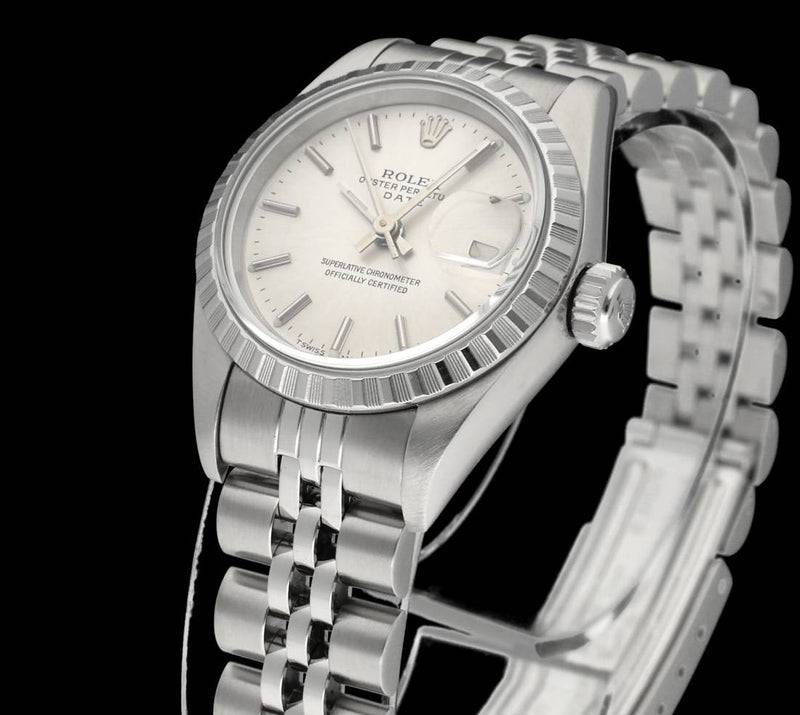 Rolex Oyster Perpetual Lady Date 69240 - 1999 - Rolex horloge - Rolex kopen - Rolex dames horloge - Trophies Watches