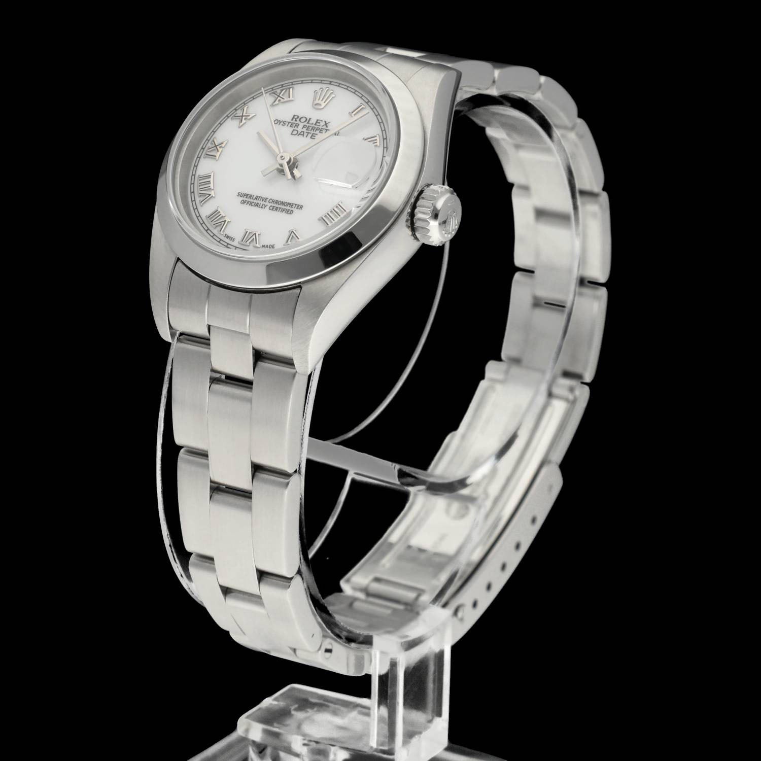 Rolex Oyster Perpetual Lady Date 79160 - 2006 - Rolex horloge - Rolex kopen - Rolex dames horloge - Trophies Watches