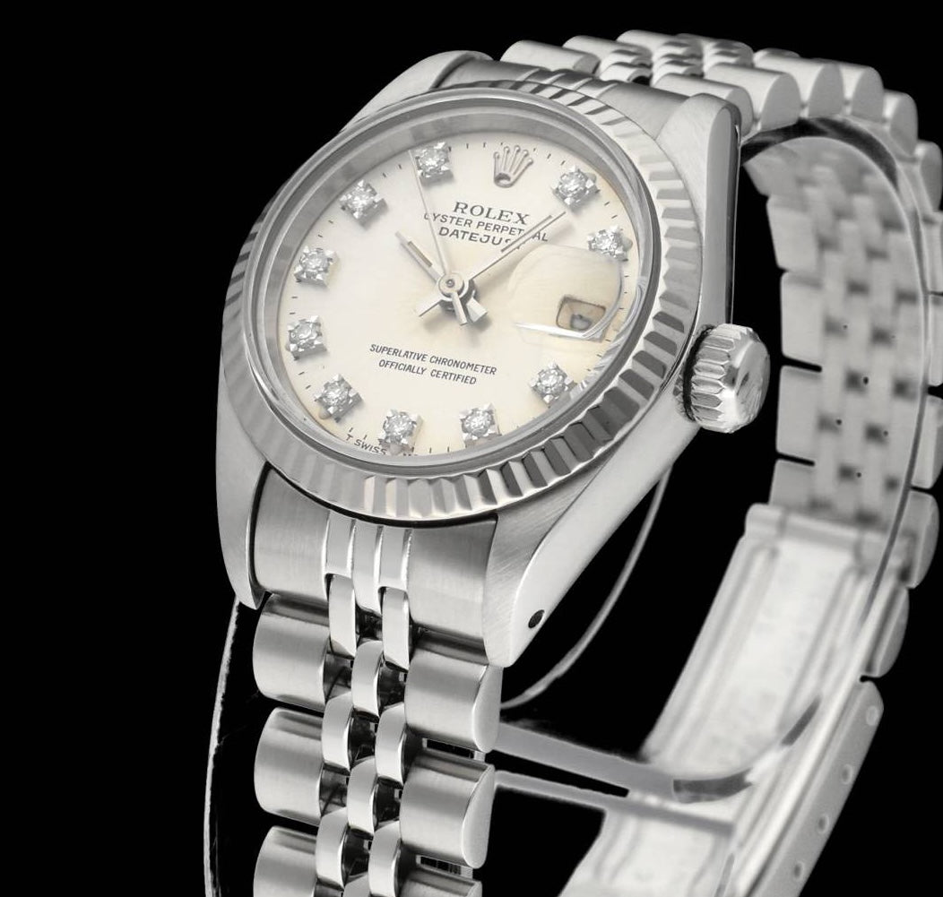 Rolex Oyster Perpetual Lady Datejust 69174G - 1990 - Rolex horloge - Rolex kopen - Rolex dames horloge - Trophies Watches