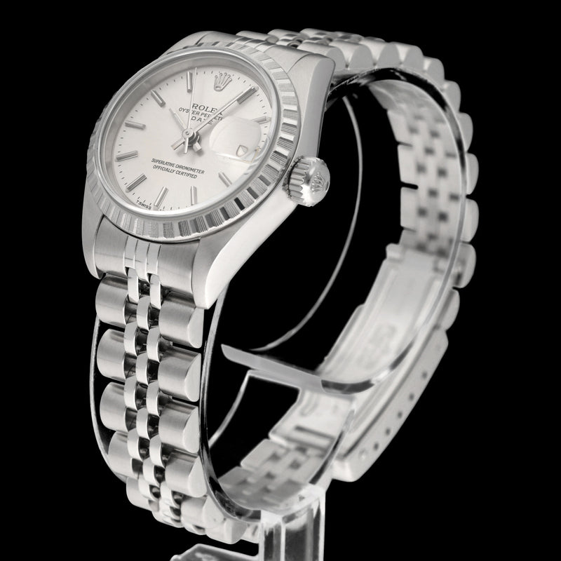 Rolex Oyster Perpetual Lady Date 69240 - 1996 - Rolex horloge - Rolex kopen - Rolex dames horloge - Trophies Watches