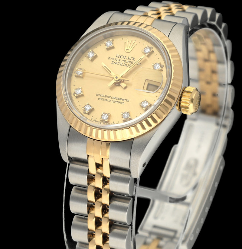 Rolex Lady-Datejust 69173G - 1991 - Rolex horloge - Rolex kopen - Rolex dames horloge - Trophies Watches