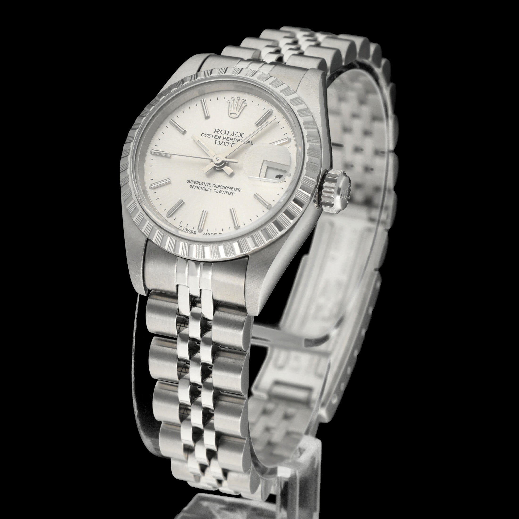 Rolex Oyster Perpetual Lady Date 69240 - 2000 - Rolex horloge - Rolex kopen - Rolex dames horloge - Trophies Watches