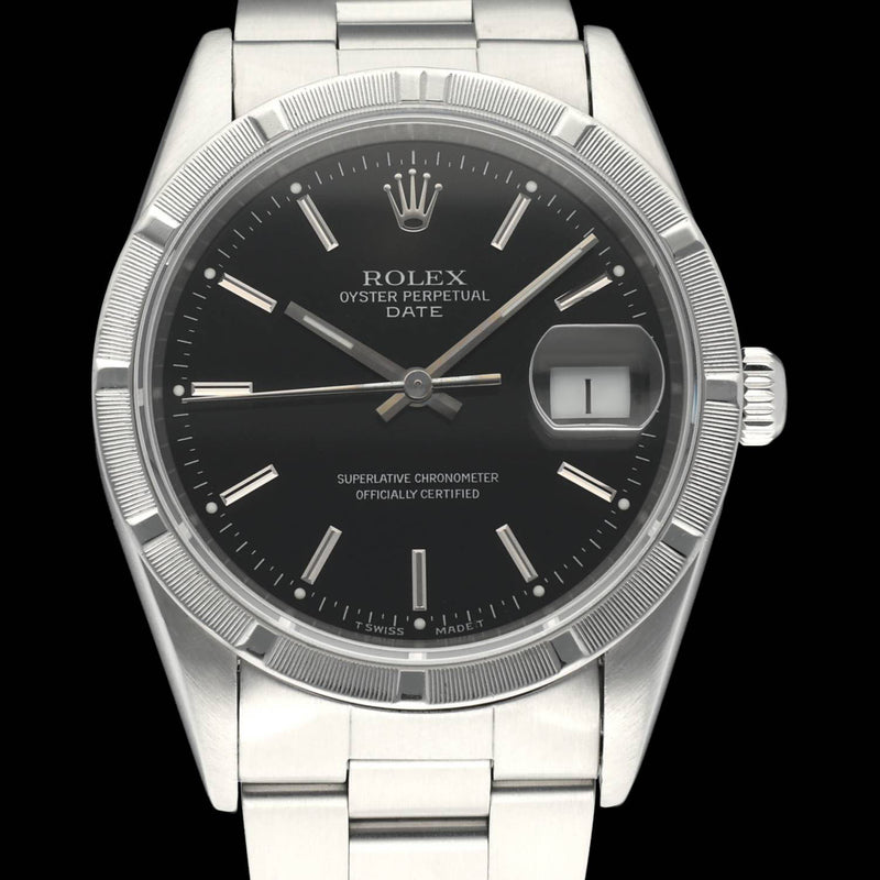 Rolex Oyster Perpetual Date 15210 - 1998 - Rolex horloge - Rolex kopen - Rolex heren horloge - Trophies Watches